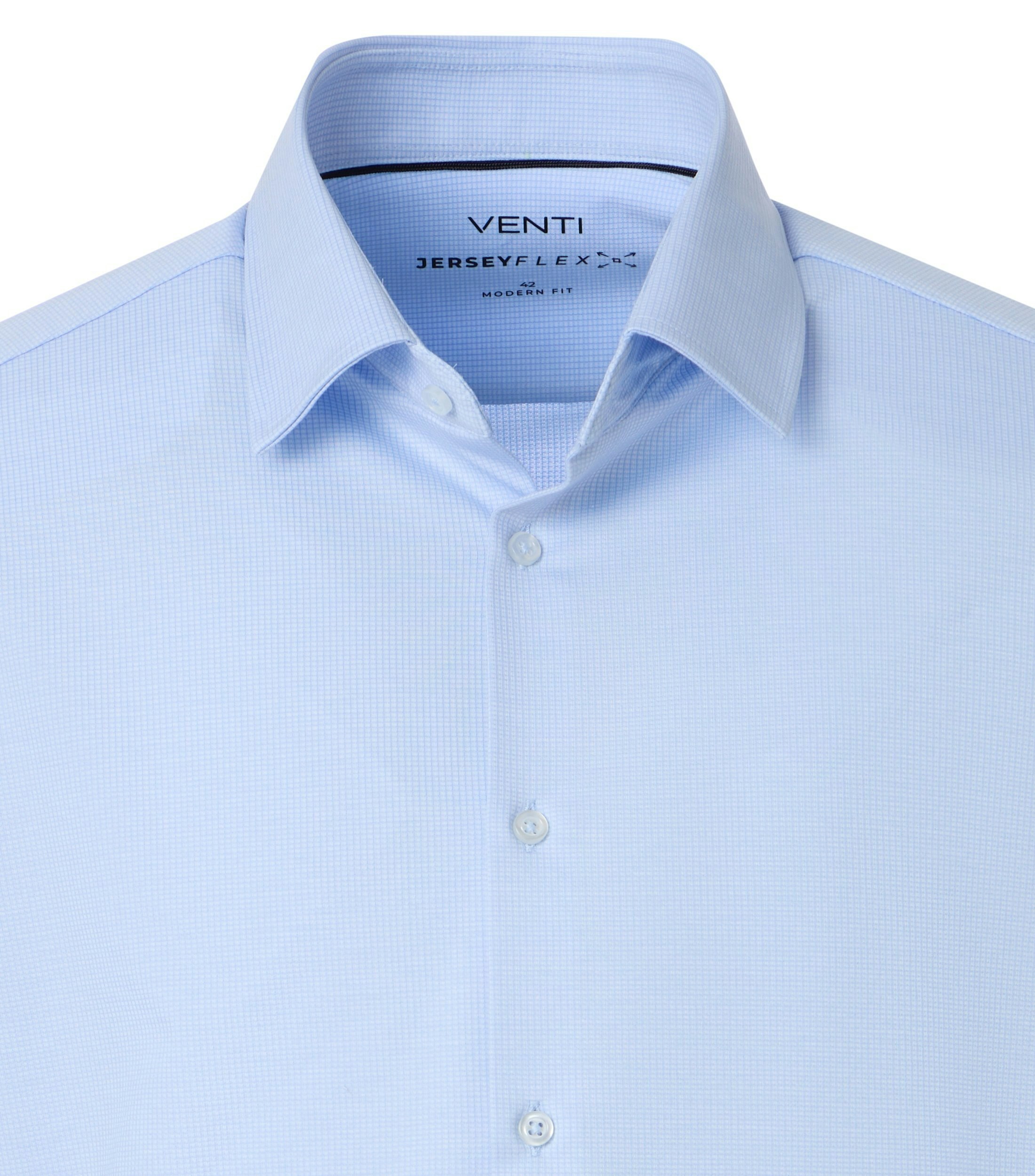 Ein Businesshemd im uni Muster in der Farbe Hellblau