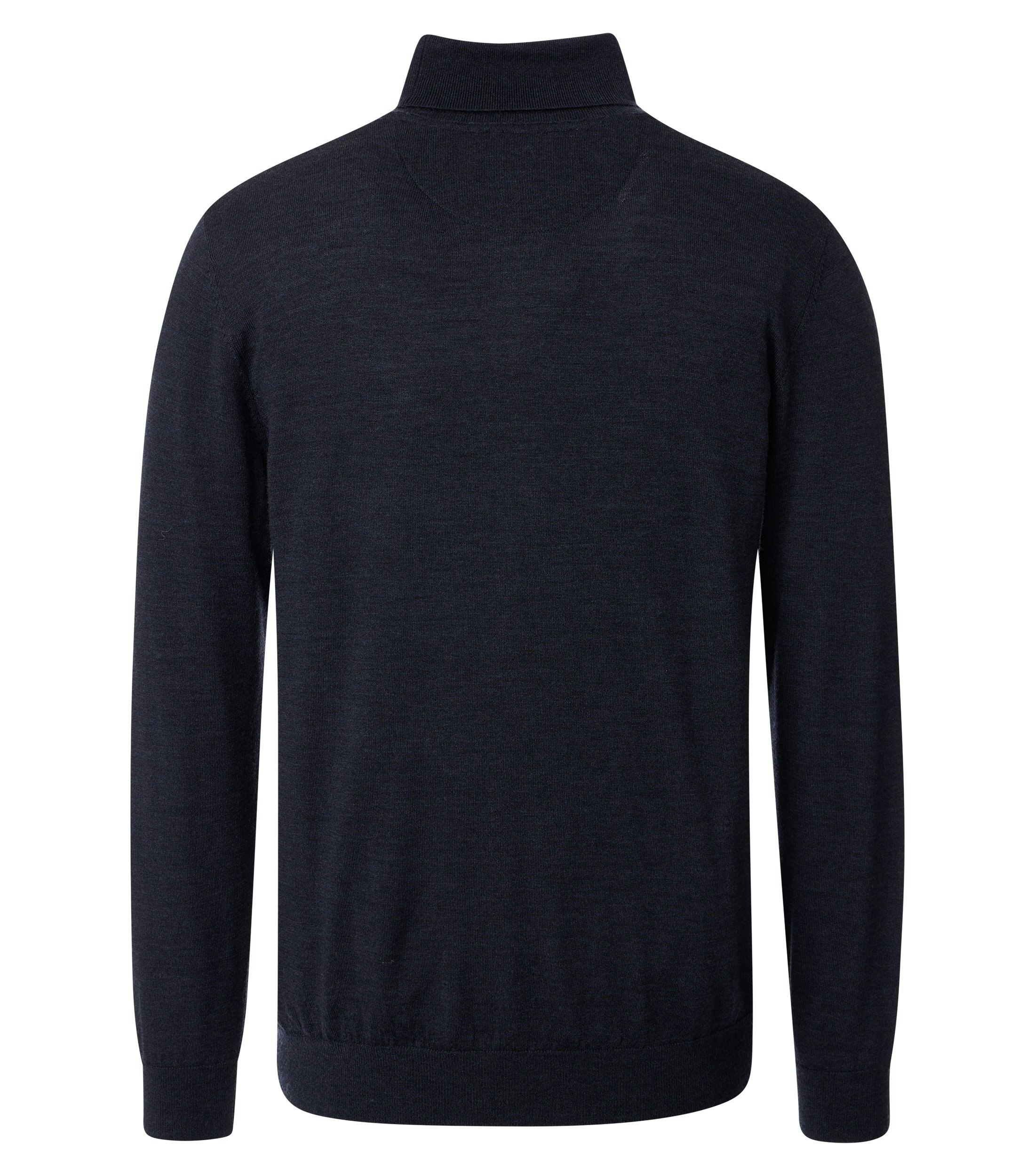 Ein Pullover im uni Muster in der Farbe Dunkelblau