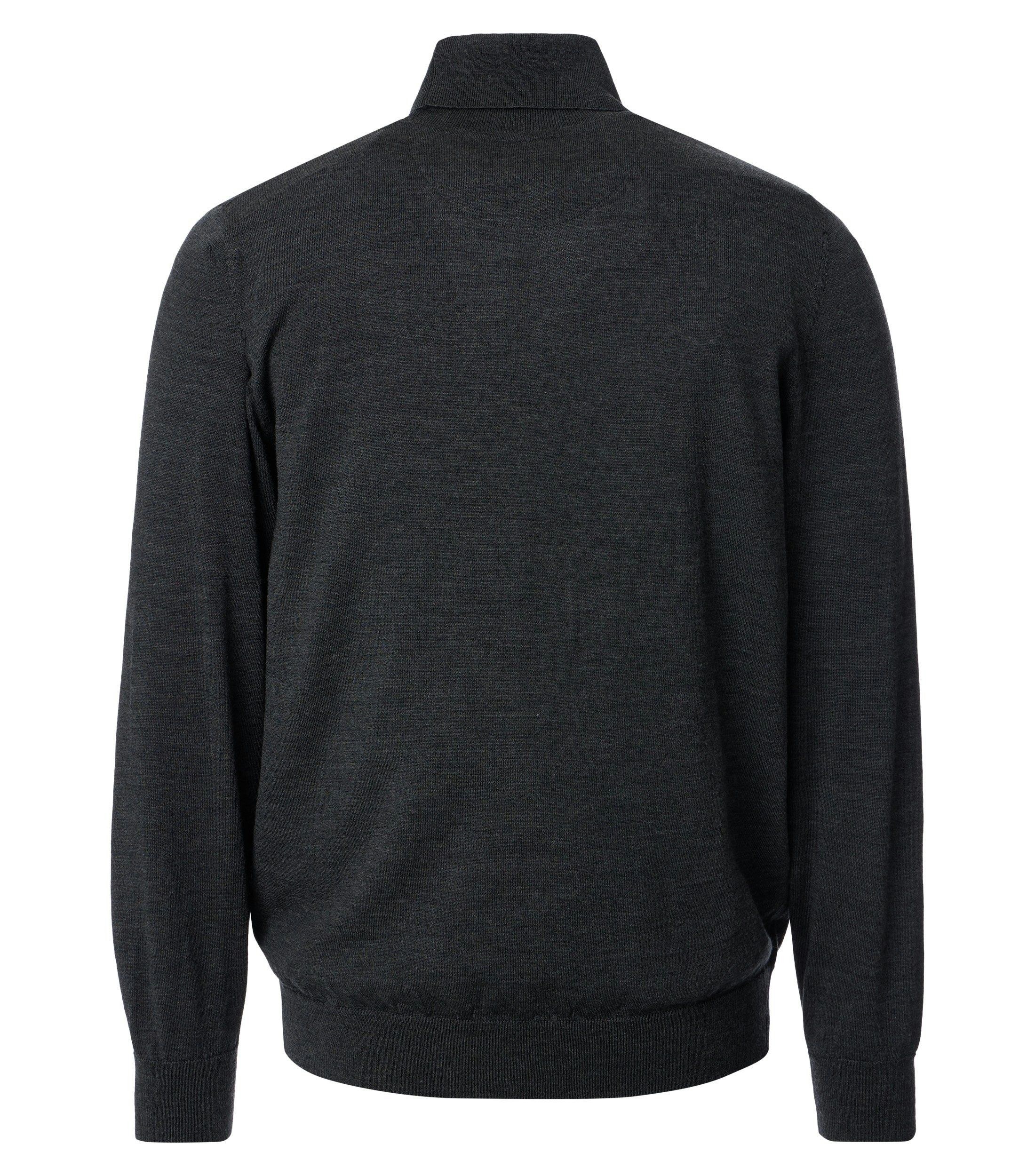 Ein Pullover im uni Muster in der Farbe Dunkelgrau
