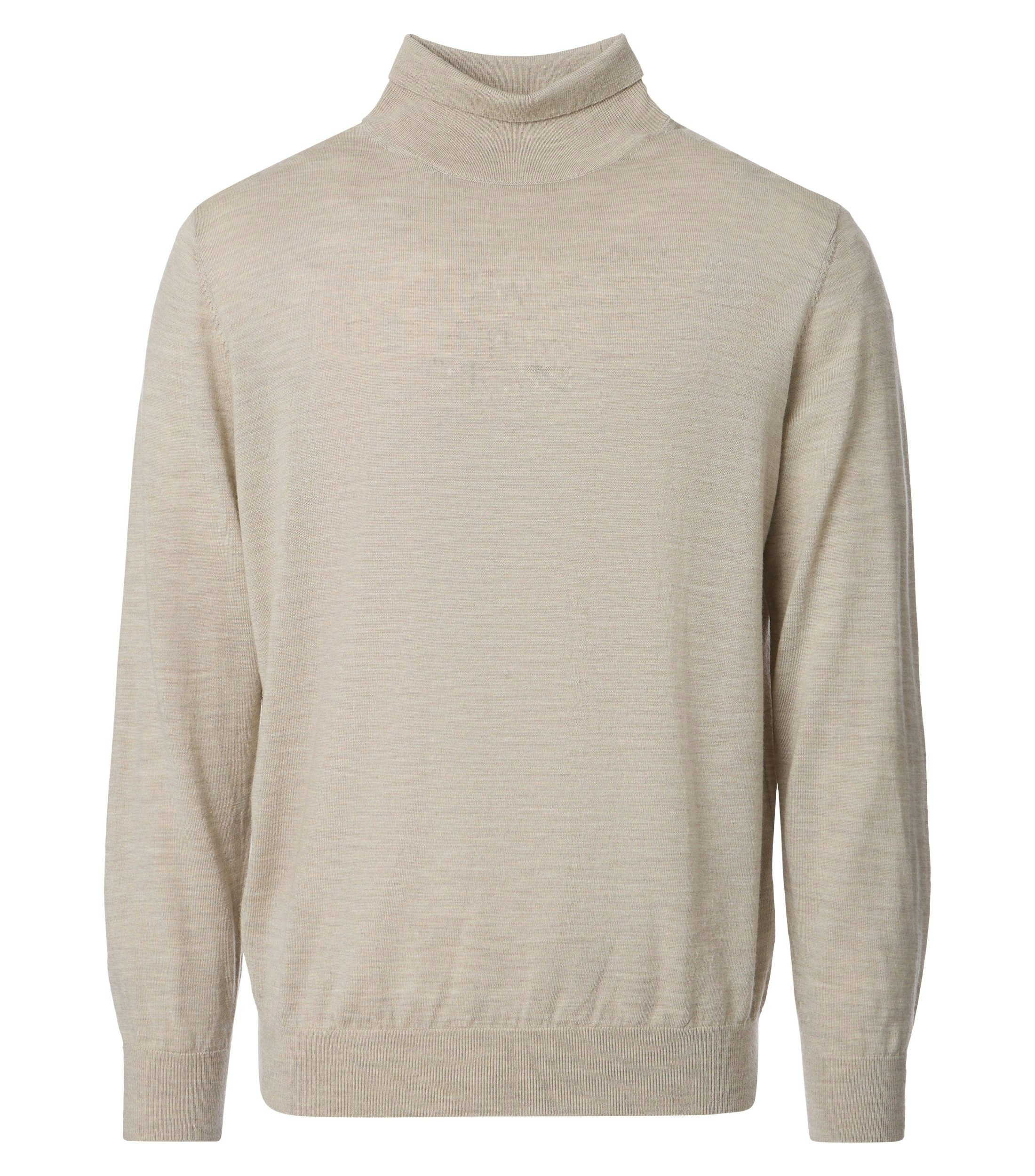 Ein Pullover im uni Muster in der Farbe Beige