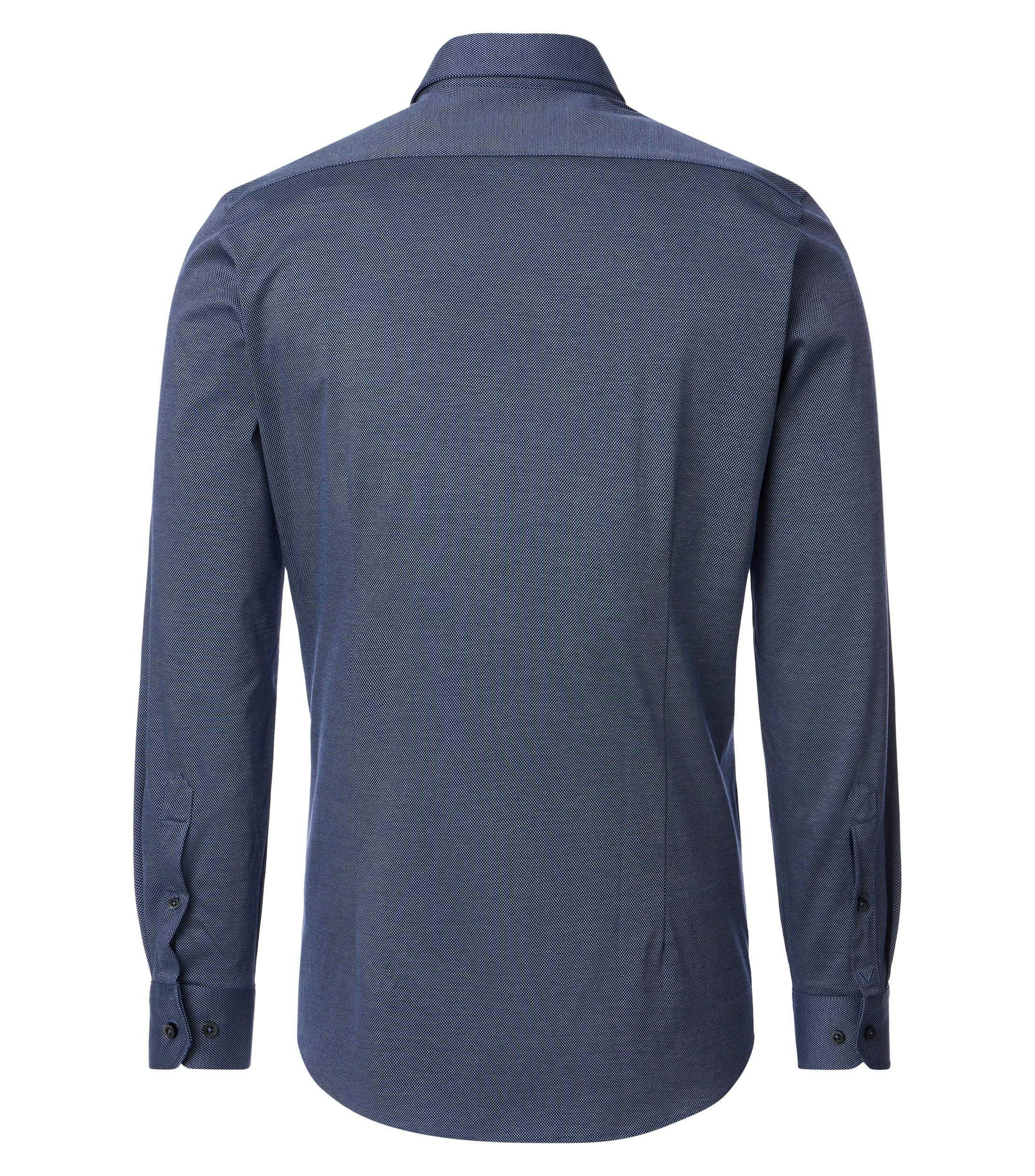 Ein Businesshemd im uni Muster in der Farbe Blau