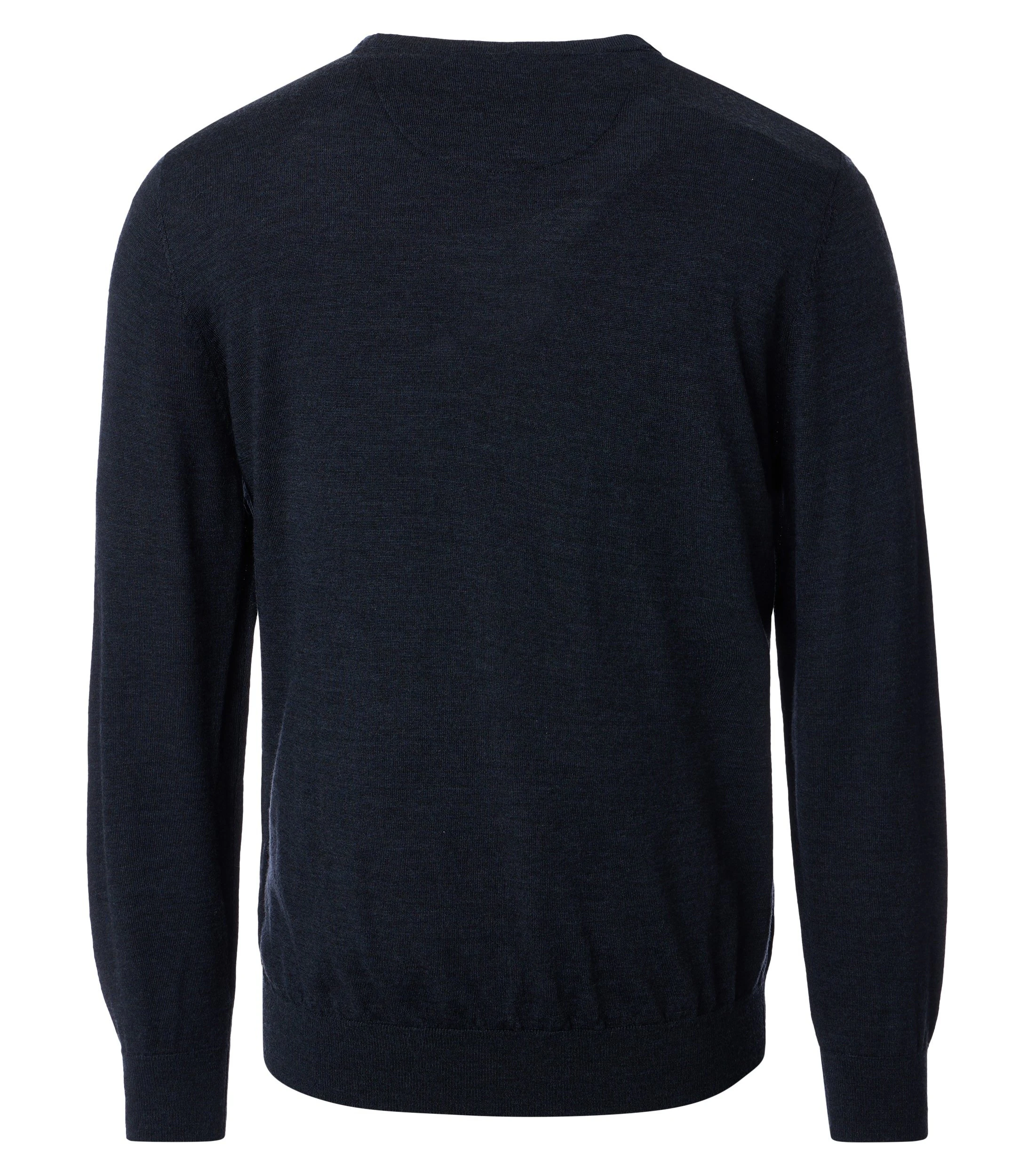 Pullover im unifarbenen Design in der Farbe Dunkelblau