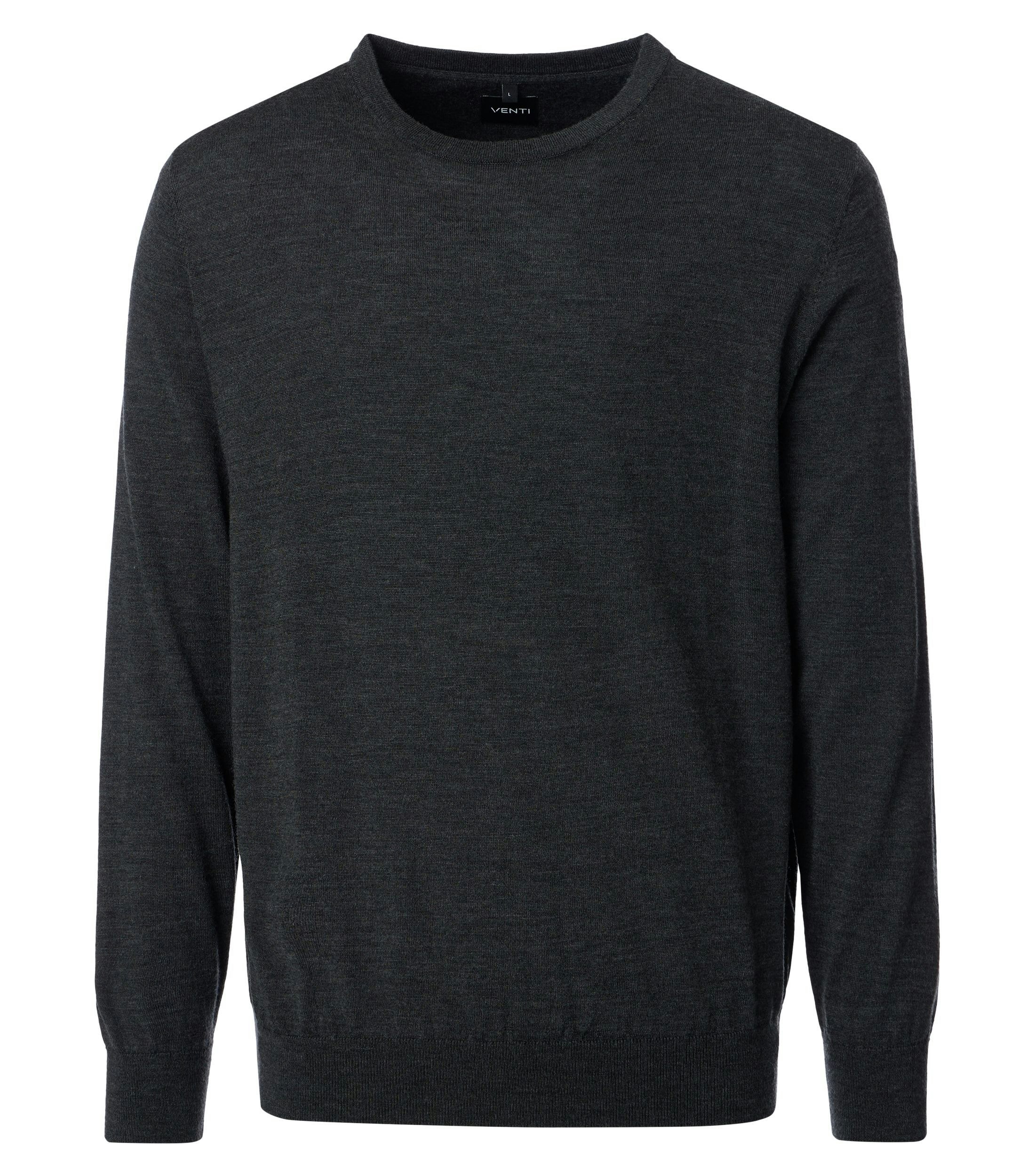 Ein Pullover im uni Muster in der Farbe Dunkelgrau