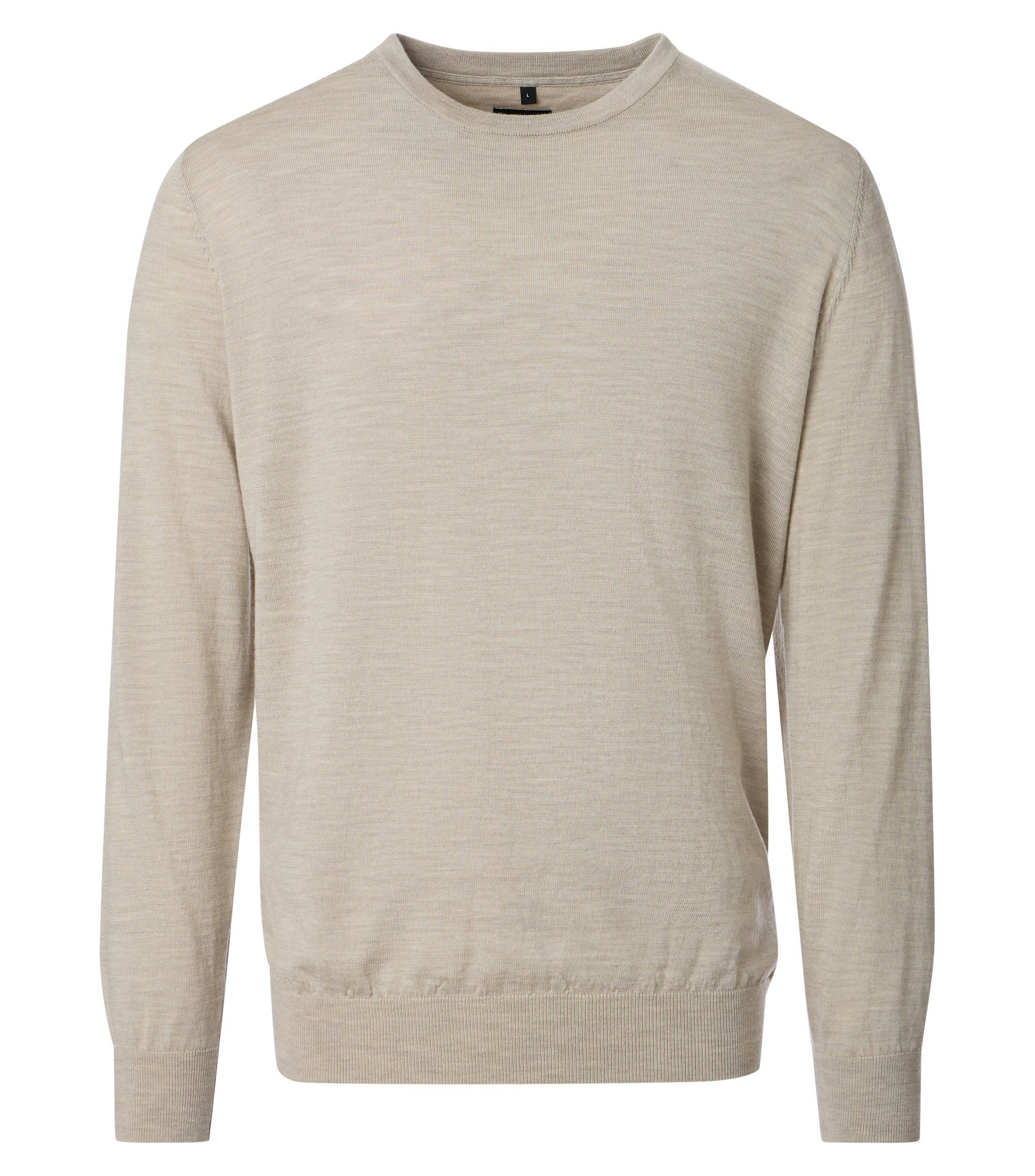 Ein Pullover im uni Muster in der Farbe Beige