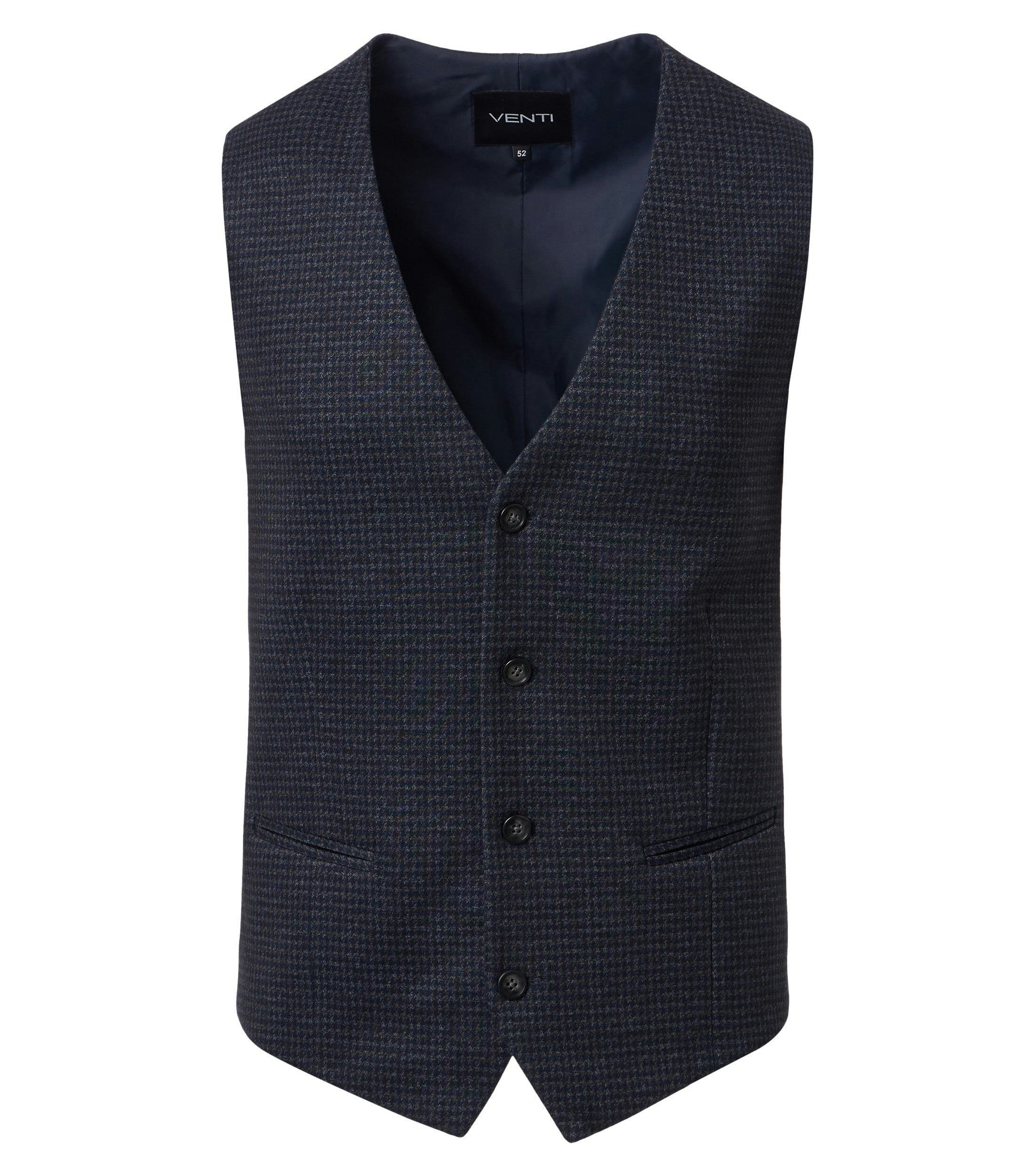 Eine Weste im uni Muster in der Farbe Dunkelblau