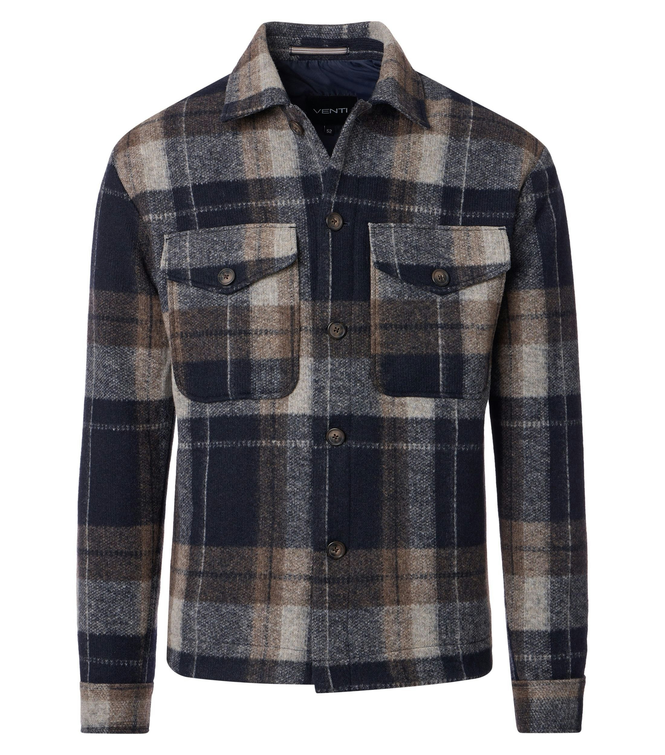 Ein Businesshemd im uni Muster in der Farbe Blau