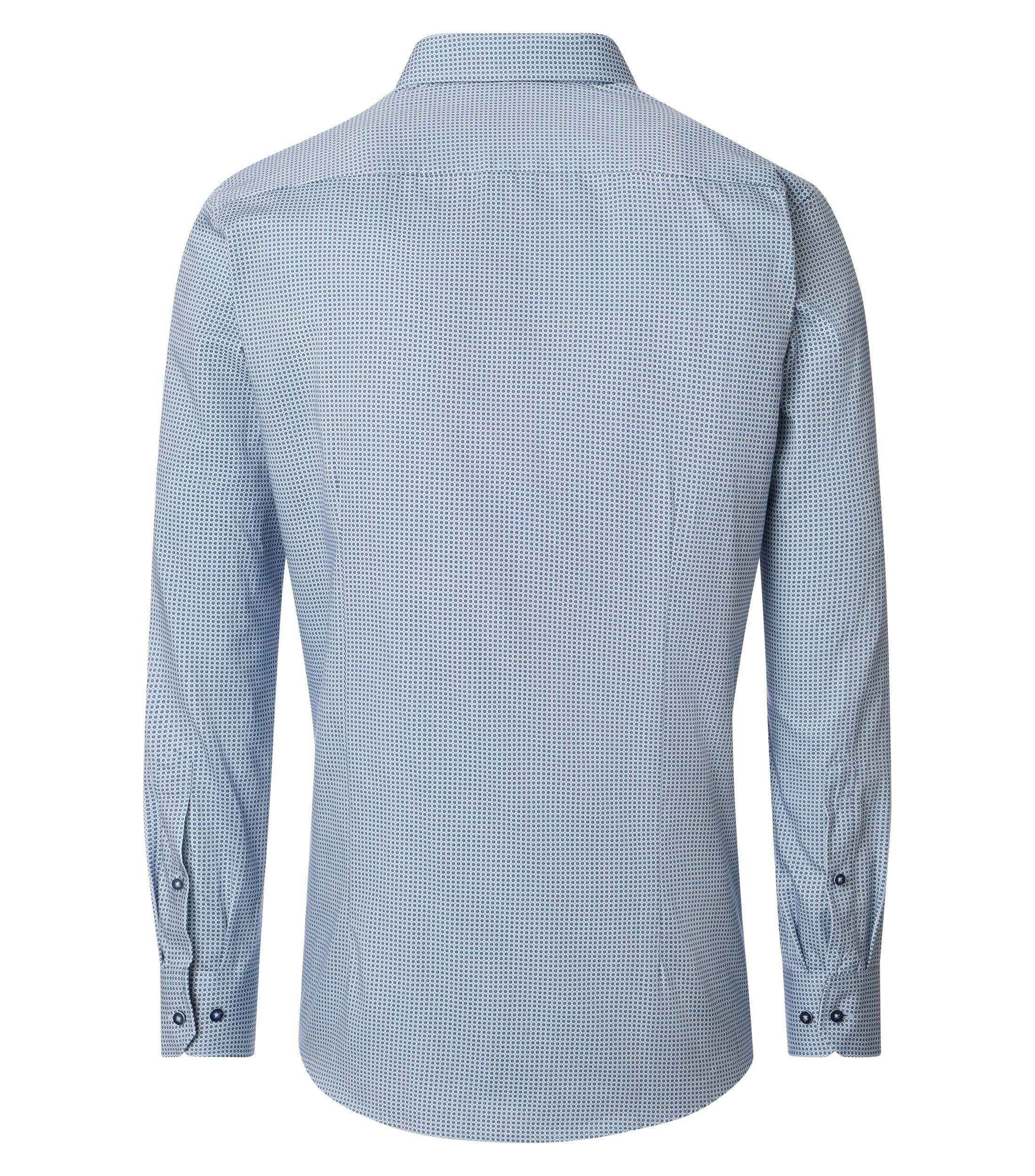 Ein Businesshemd im Print Muster in der Farbe Hellblau