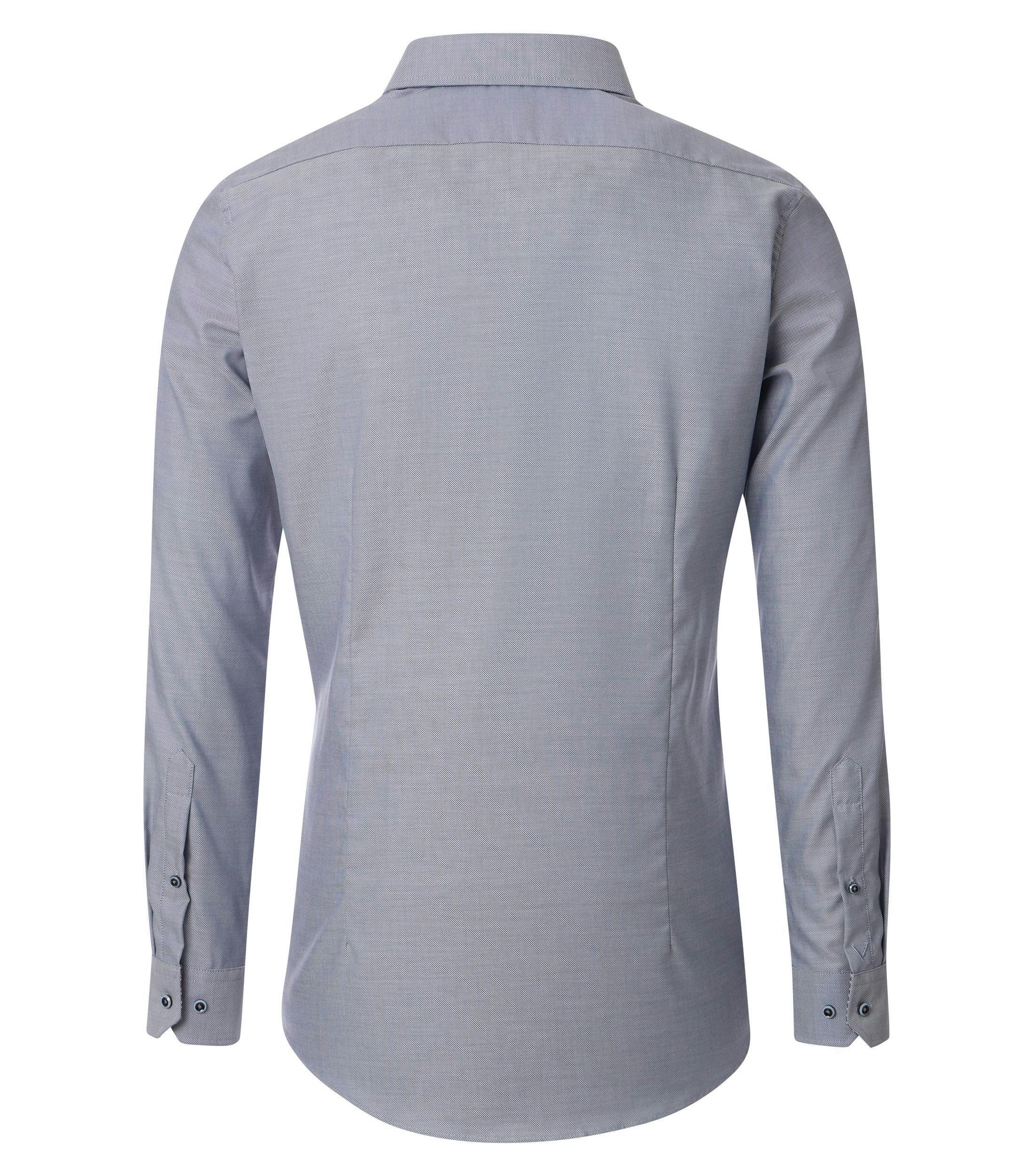 Ein Businesshemd im uni Muster in der Farbe Blau
