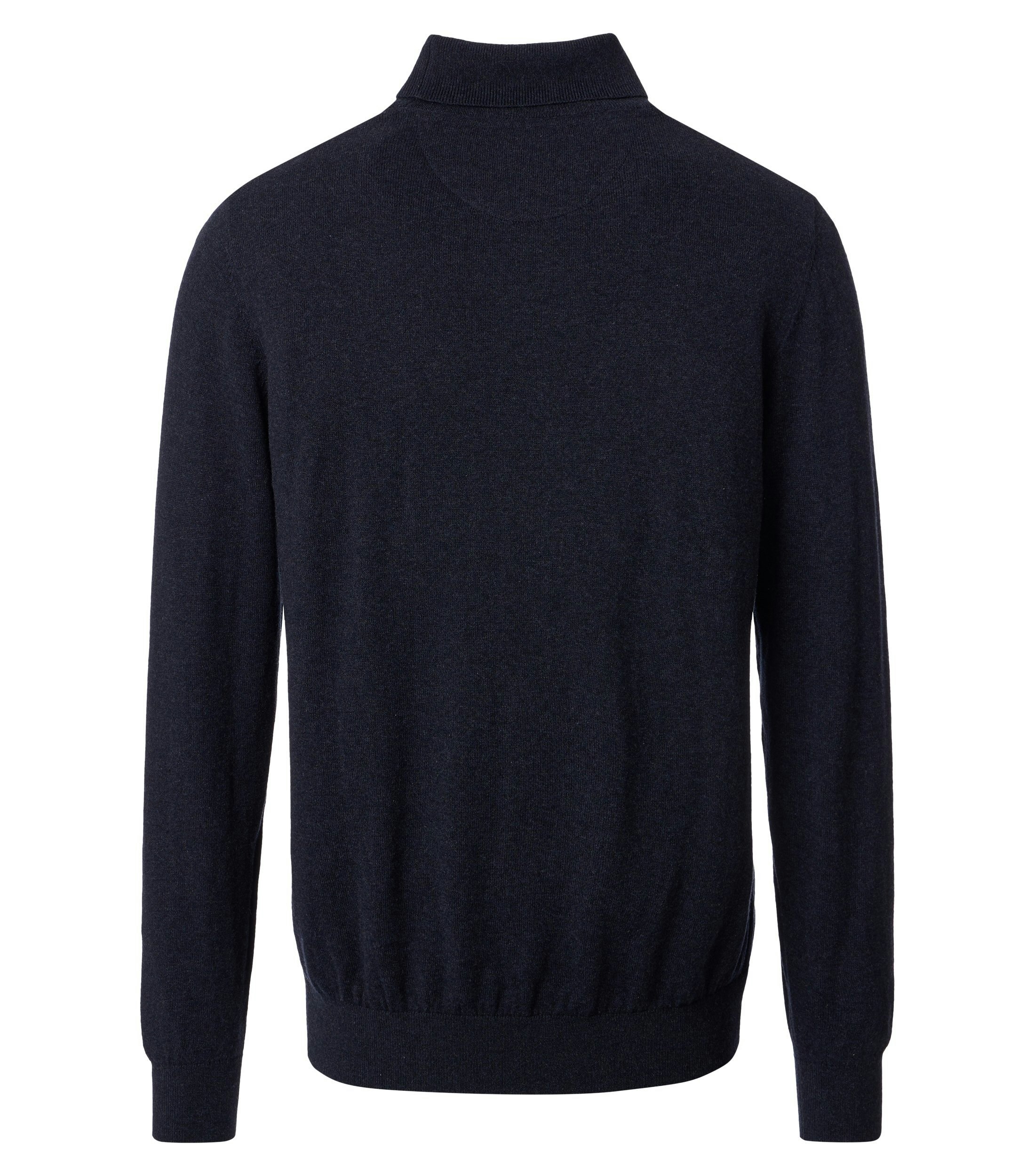 Ein Pullover im uni Muster in der Farbe Dunkelblau