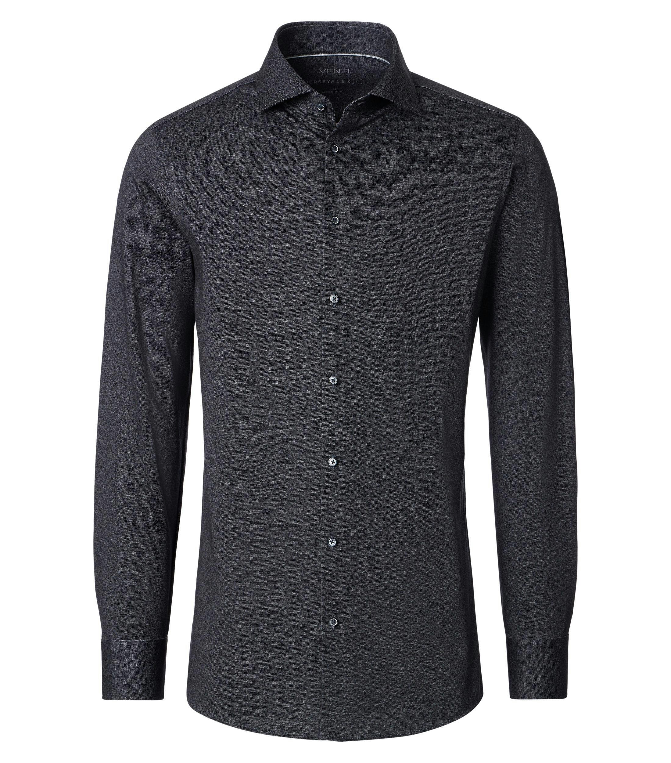 Ein Businesshemd im Print Muster in der Farbe Grau