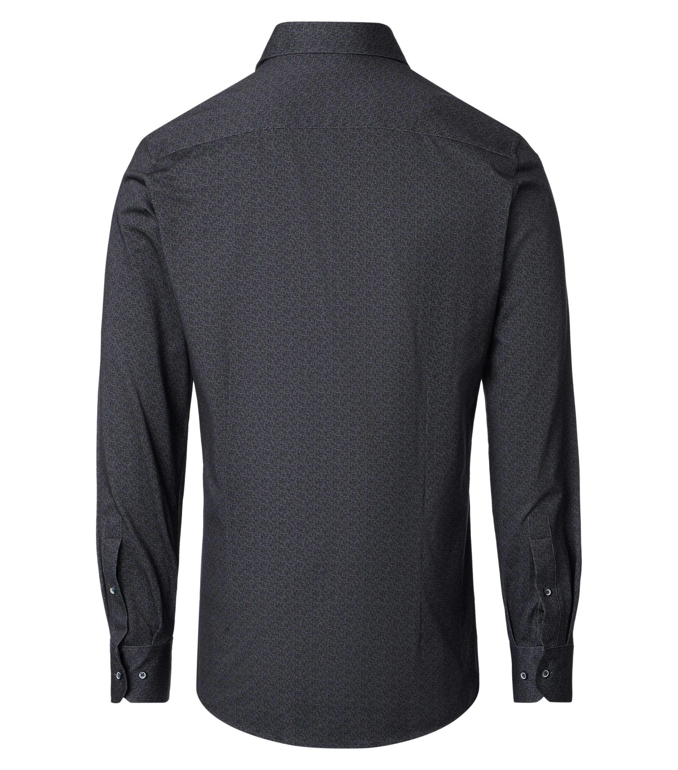 Ein Businesshemd im Print Muster in der Farbe Grau