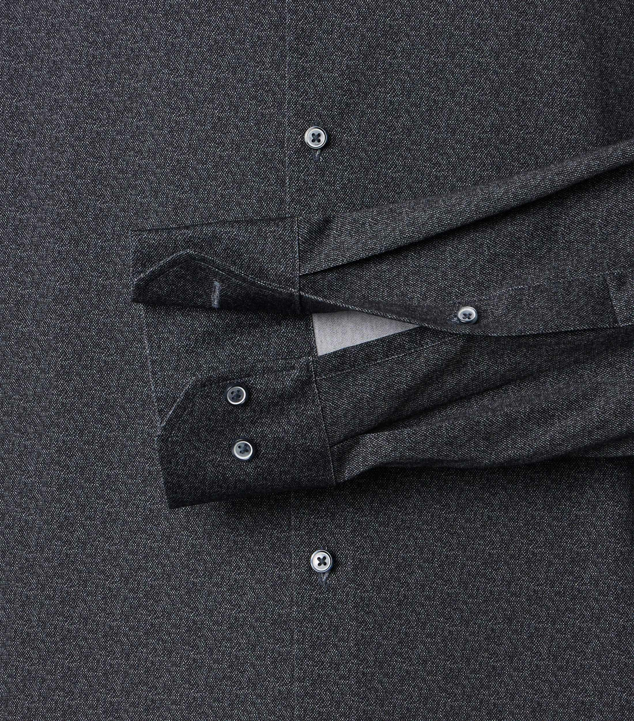 Ein Businesshemd im Print Muster in der Farbe Grau