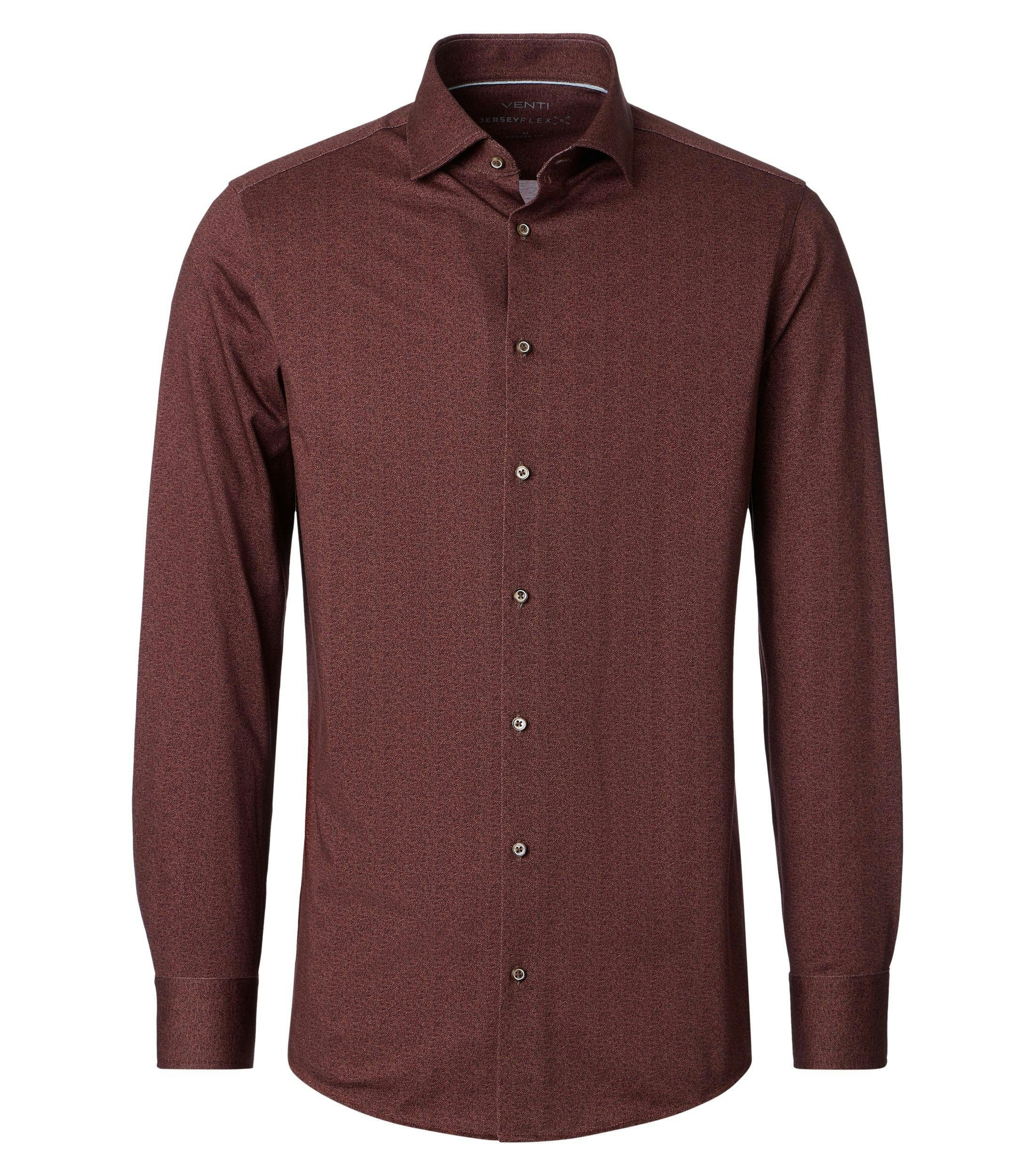 Ein Businesshemd im Print Muster in der Farbe Orange