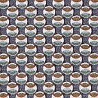 Ein Businesshemd im Print Muster in der Farbe Orange