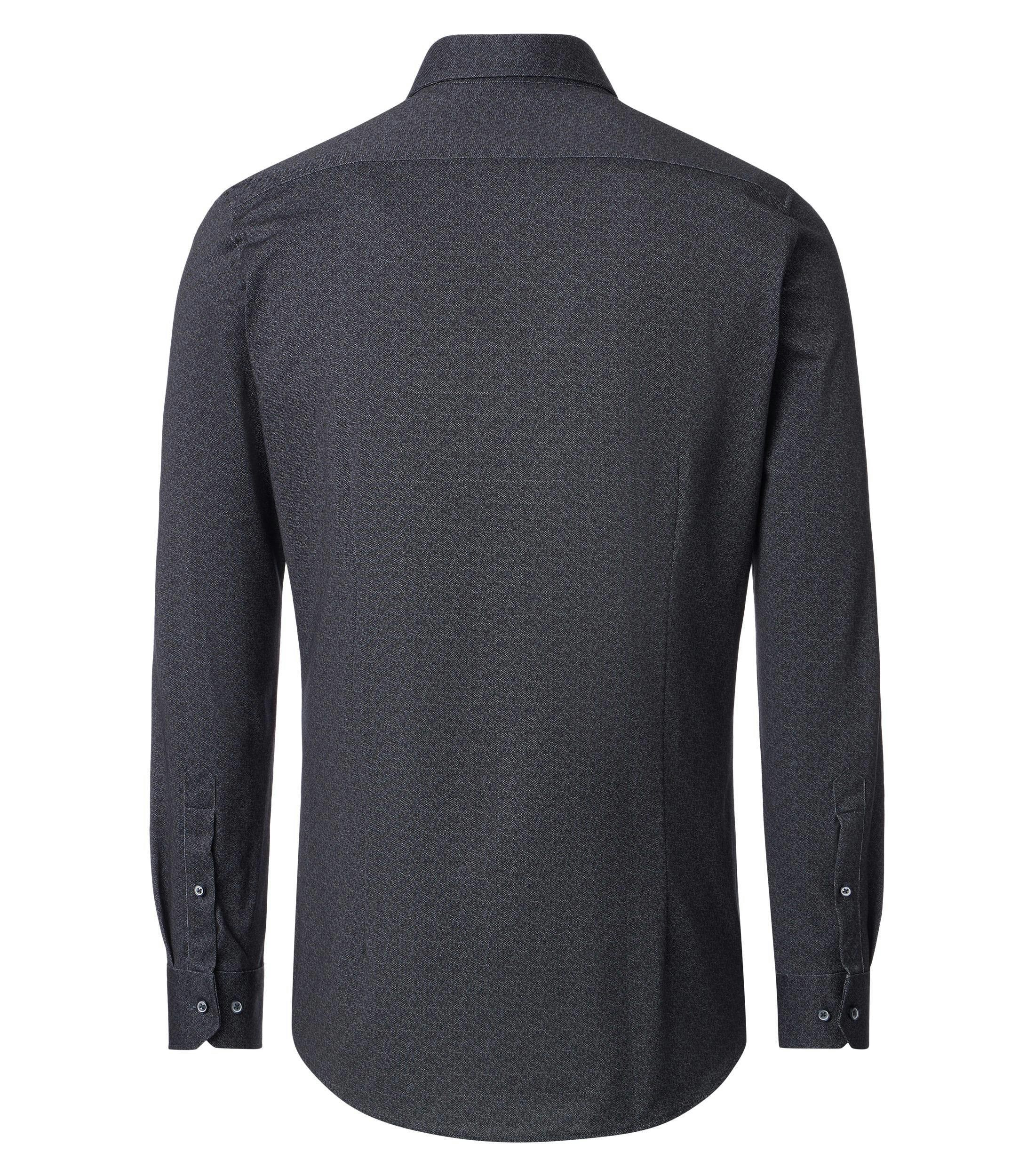 Ein Businesshemd im Print Muster in der Farbe Dunkelgrau