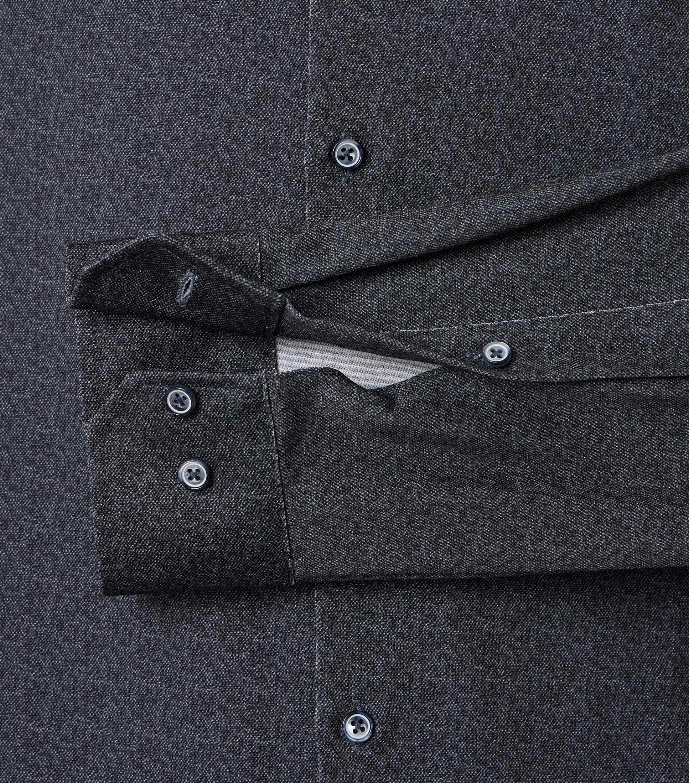 Ein Businesshemd im Print Muster in der Farbe Dunkelgrau