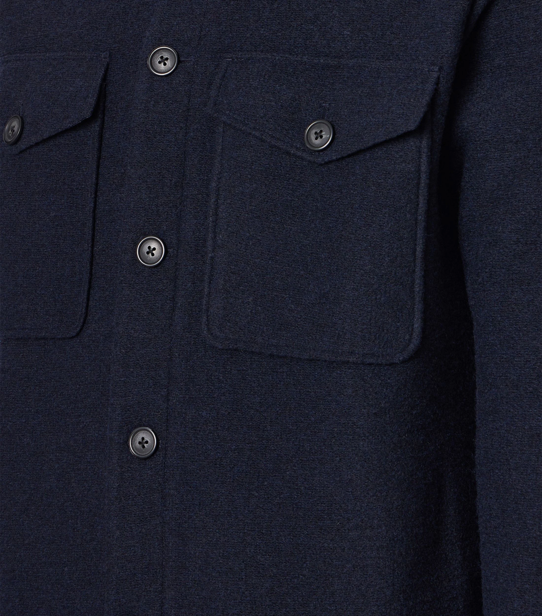 Hemdjacke im karierten Muster in der Farbe Dunkelblau