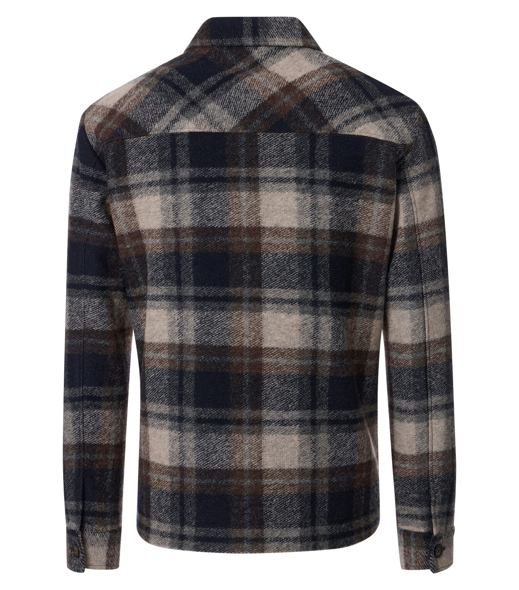 Ein Businesshemd im uni Muster in der Farbe Blau