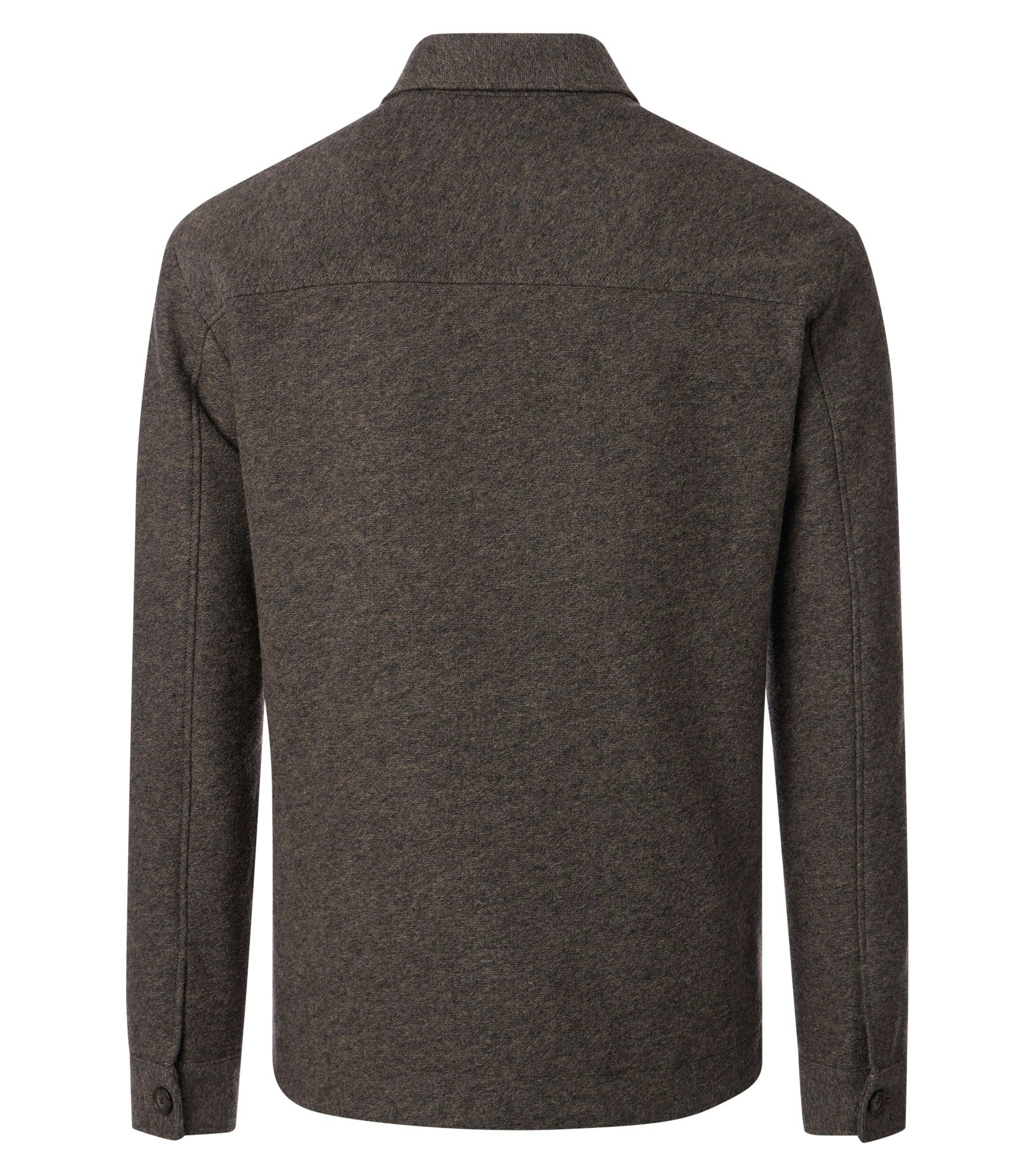 Ein Businesshemd im uni Muster in der Farbe Braun