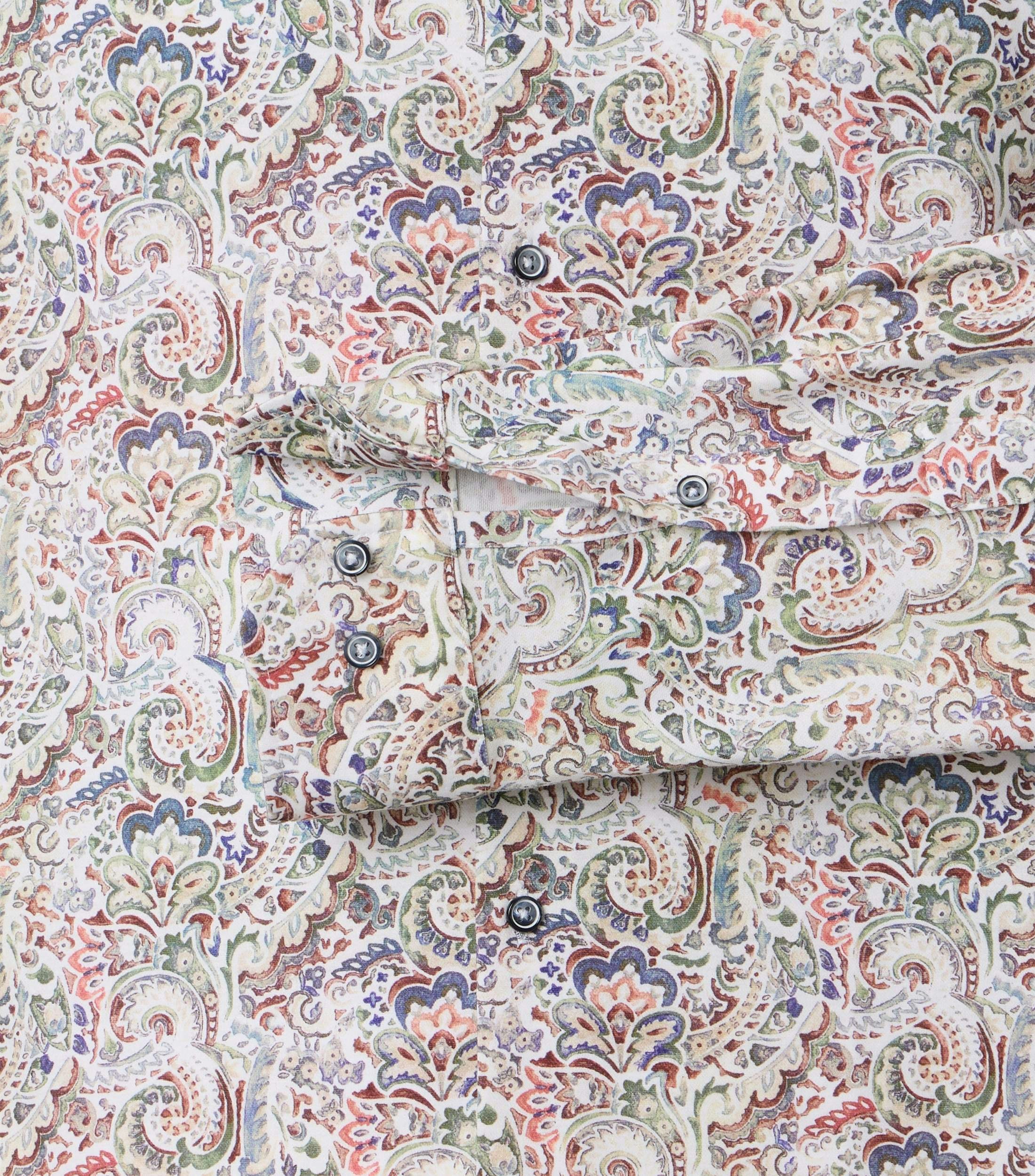 Ein Businesshemd im Print Muster in der Farbe GrÃ¼n