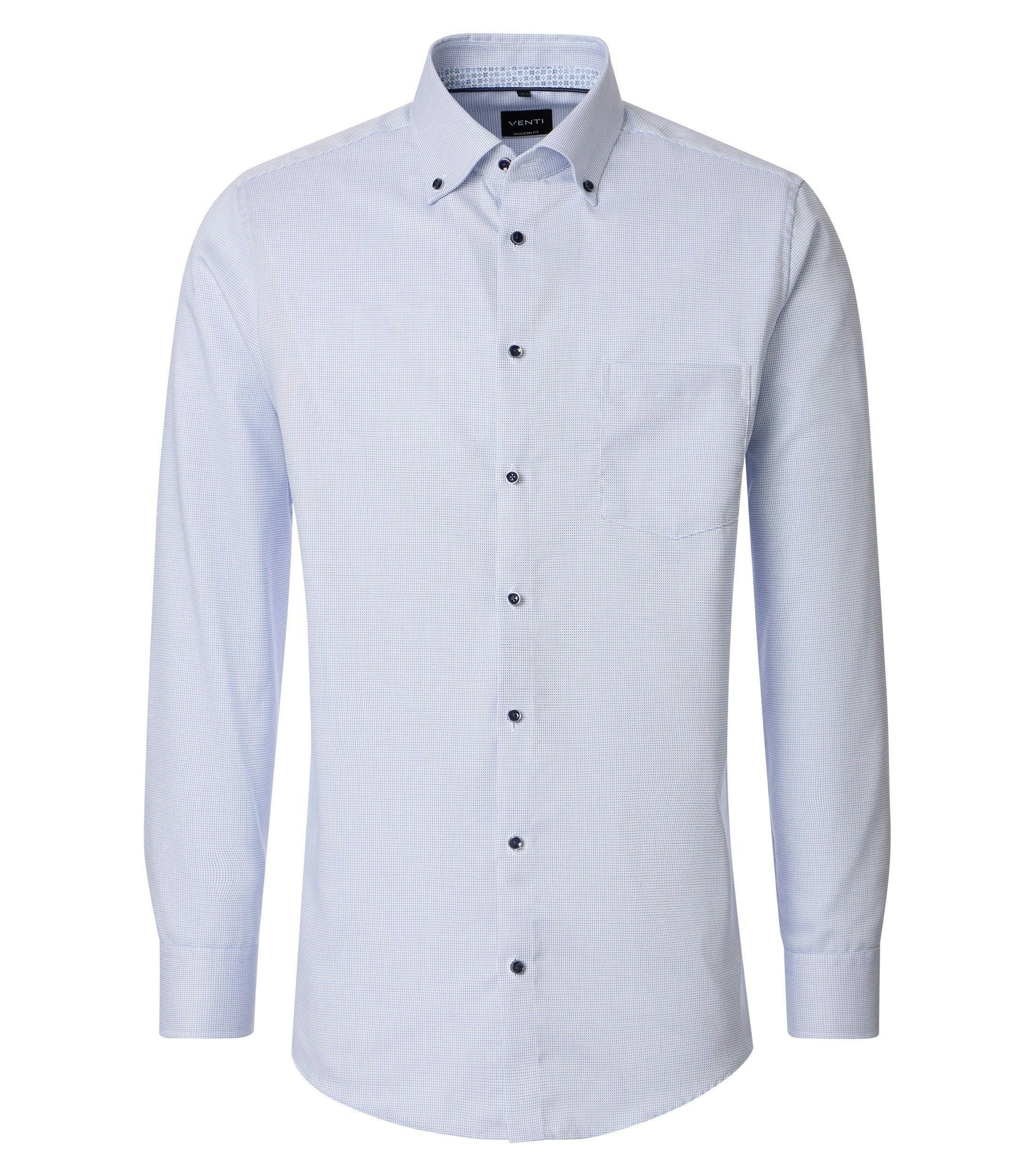 Ein Businesshemd im uni Muster in der Farbe Hellblau