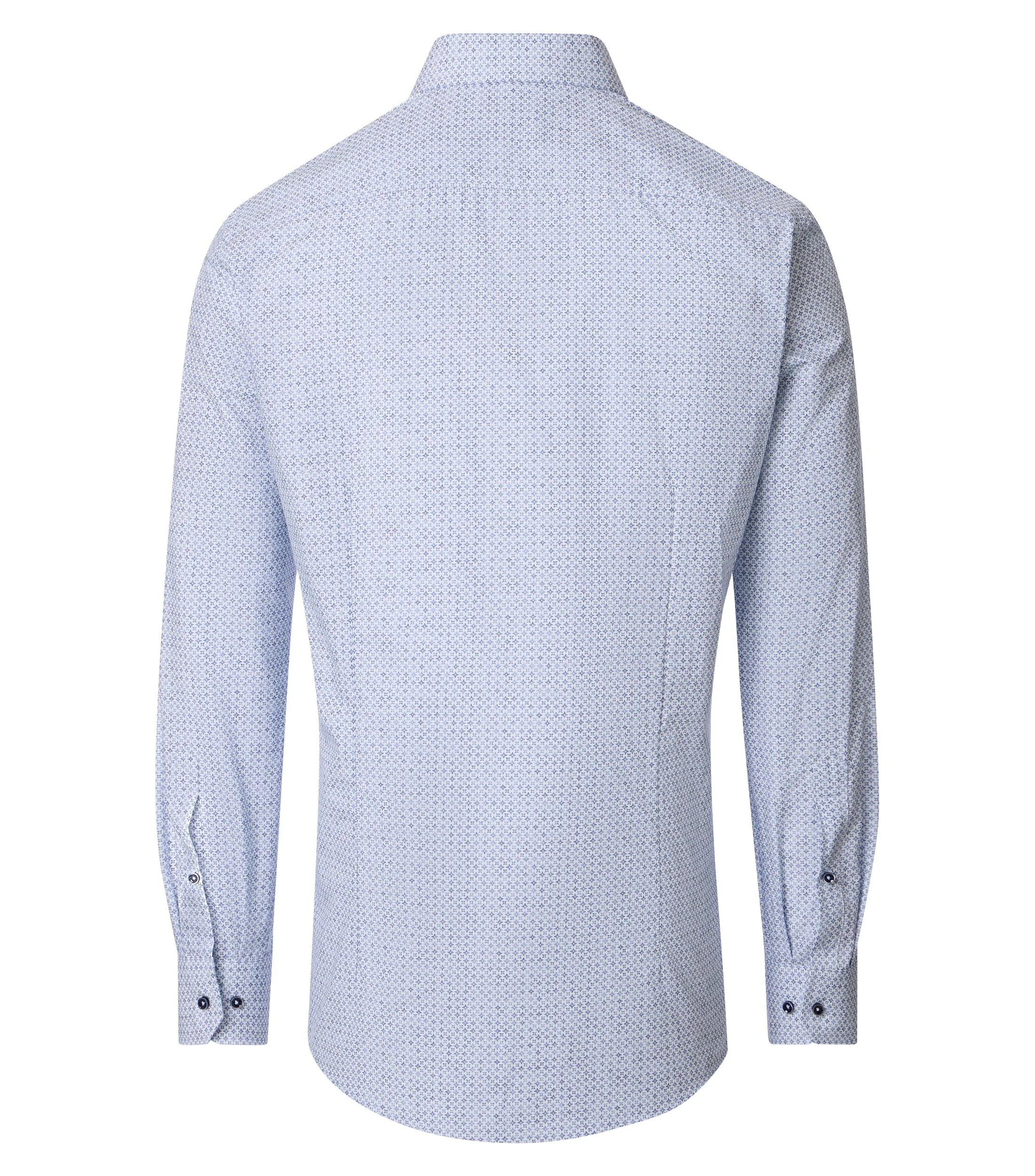 Businesshemd im Print-Muster in der Farbe Blau
