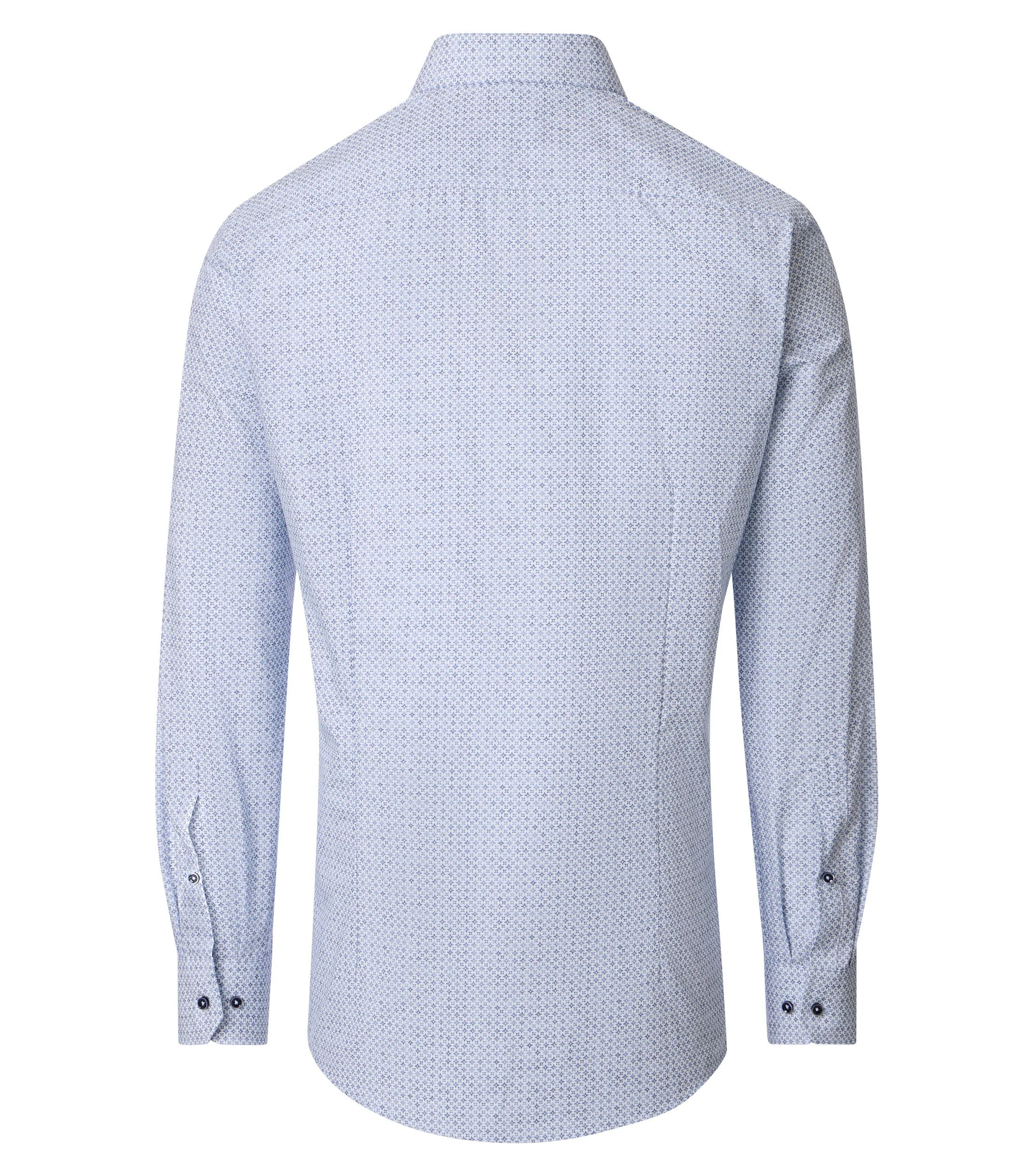 Businesshemd im Print-Muster in der Farbe Blau