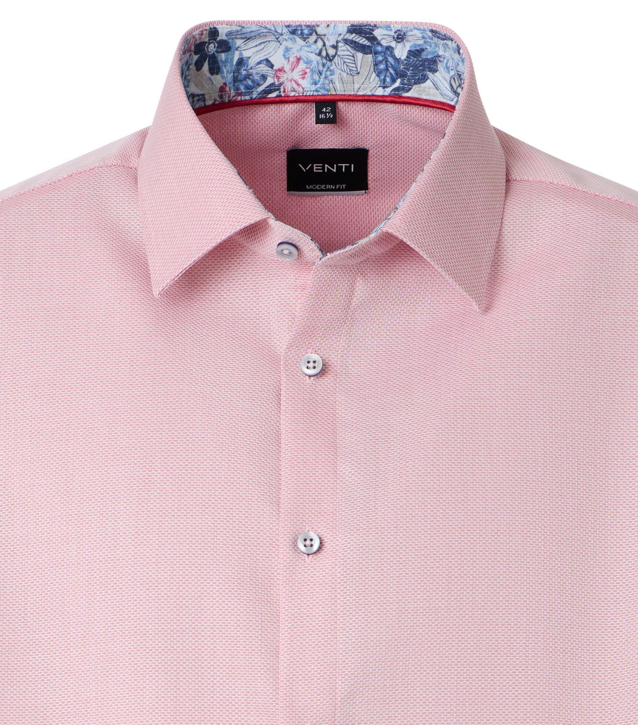 Ein Businesshemd im uni Muster in der Farbe Rot