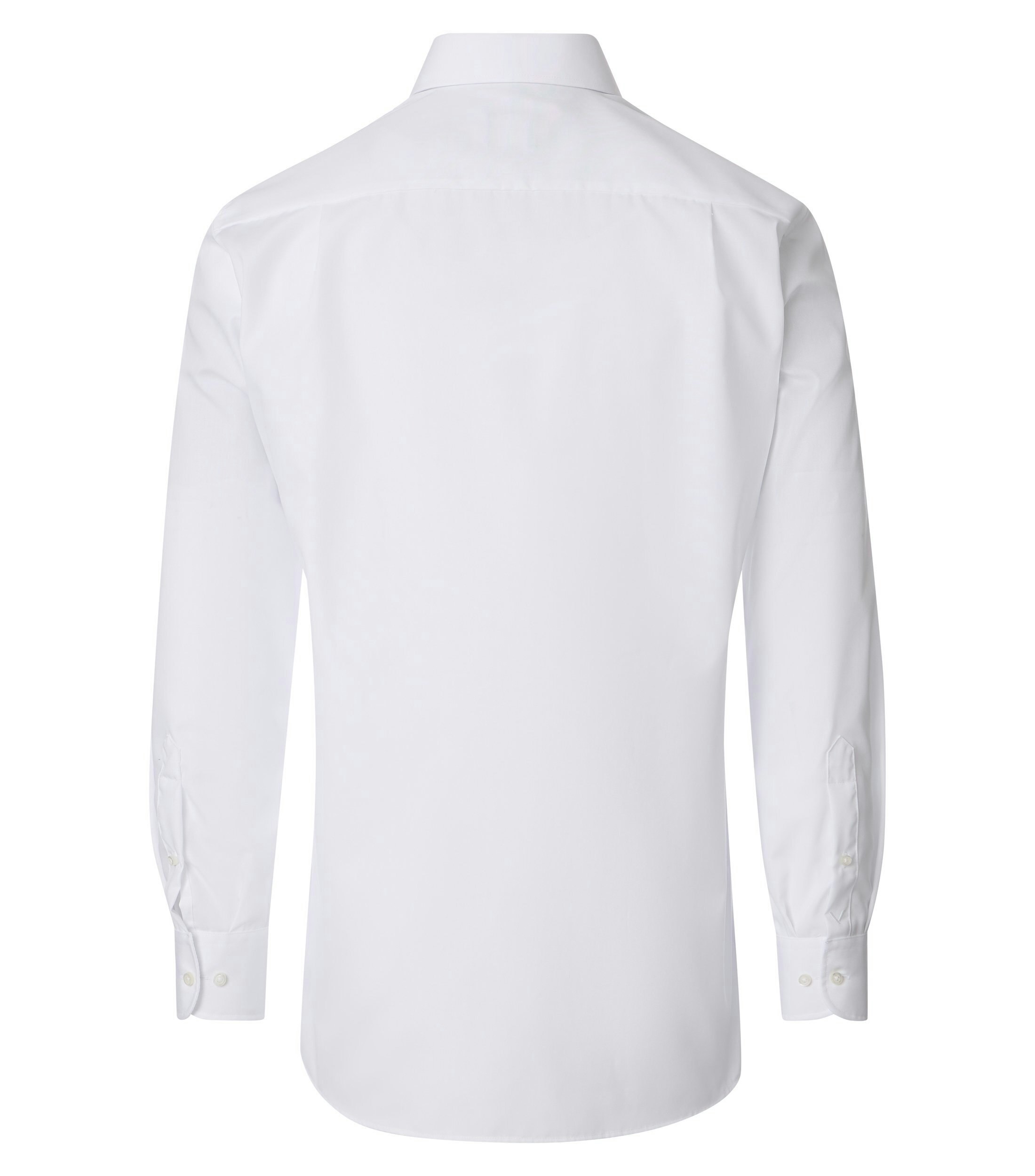 Ein Businesshemd im uni Muster in der Farbe Weiß