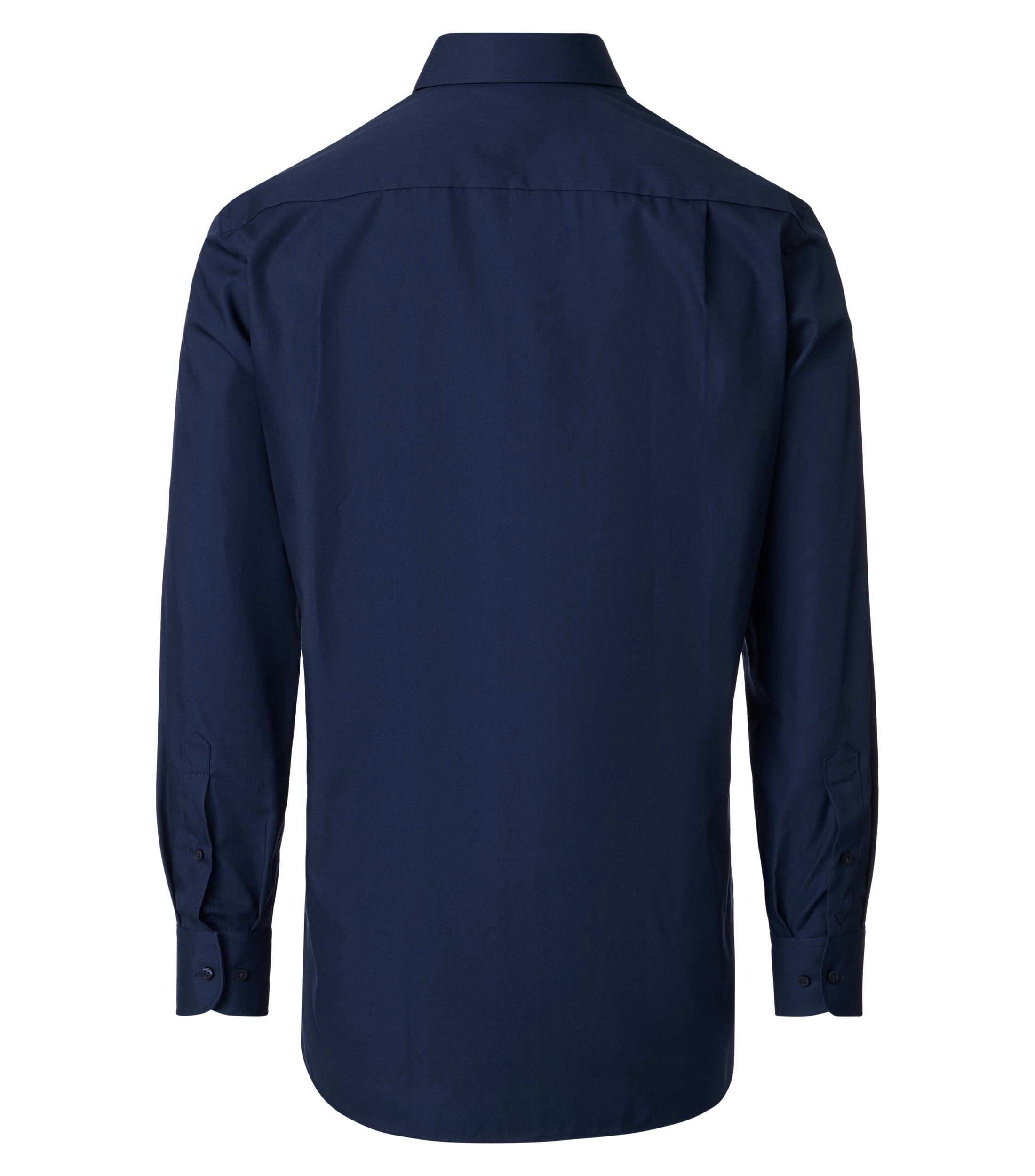 Ein Businesshemd im uni Muster in der Farbe Dunkelblau