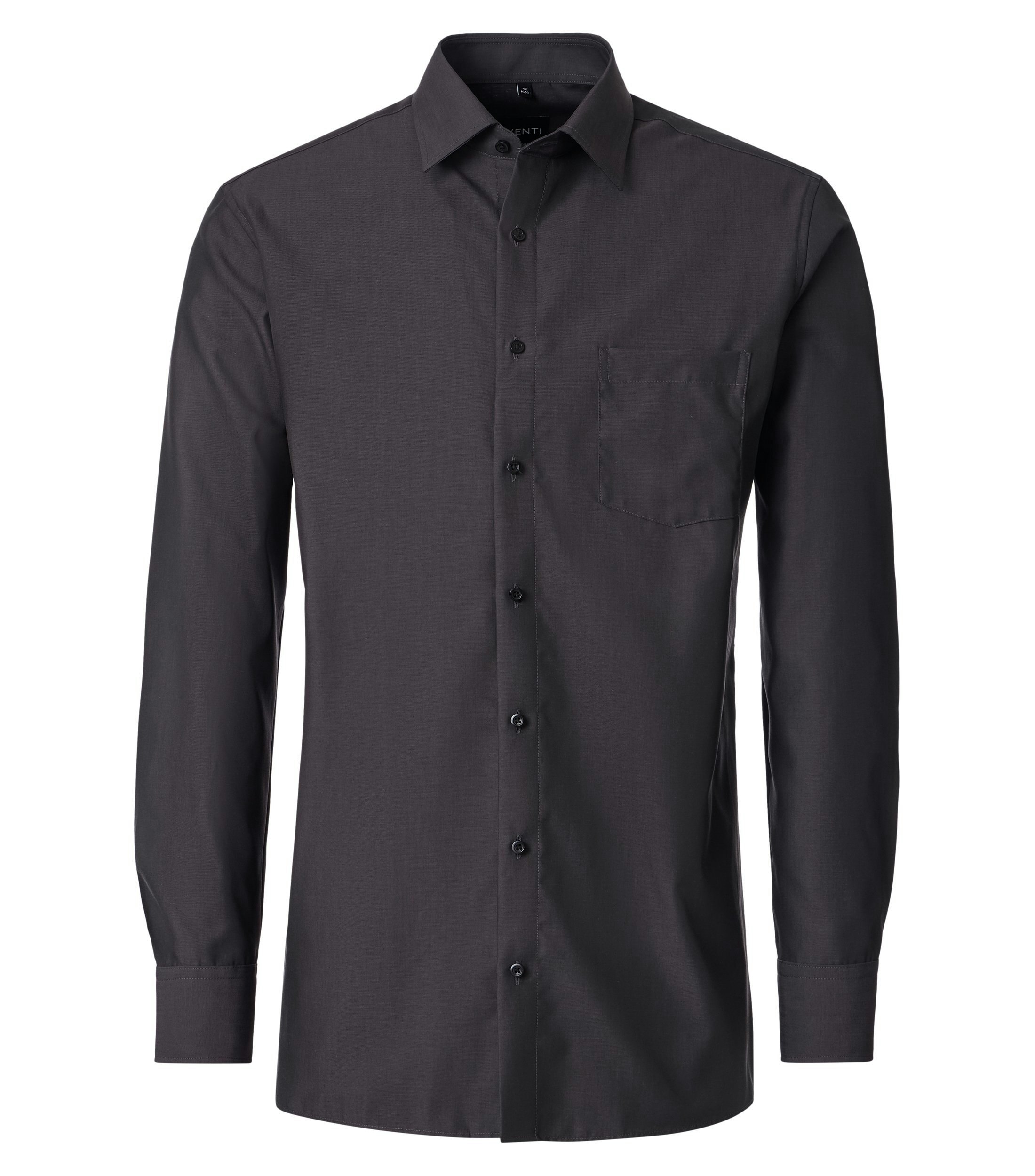 Ein Businesshemd im uni Muster in der Farbe Grau