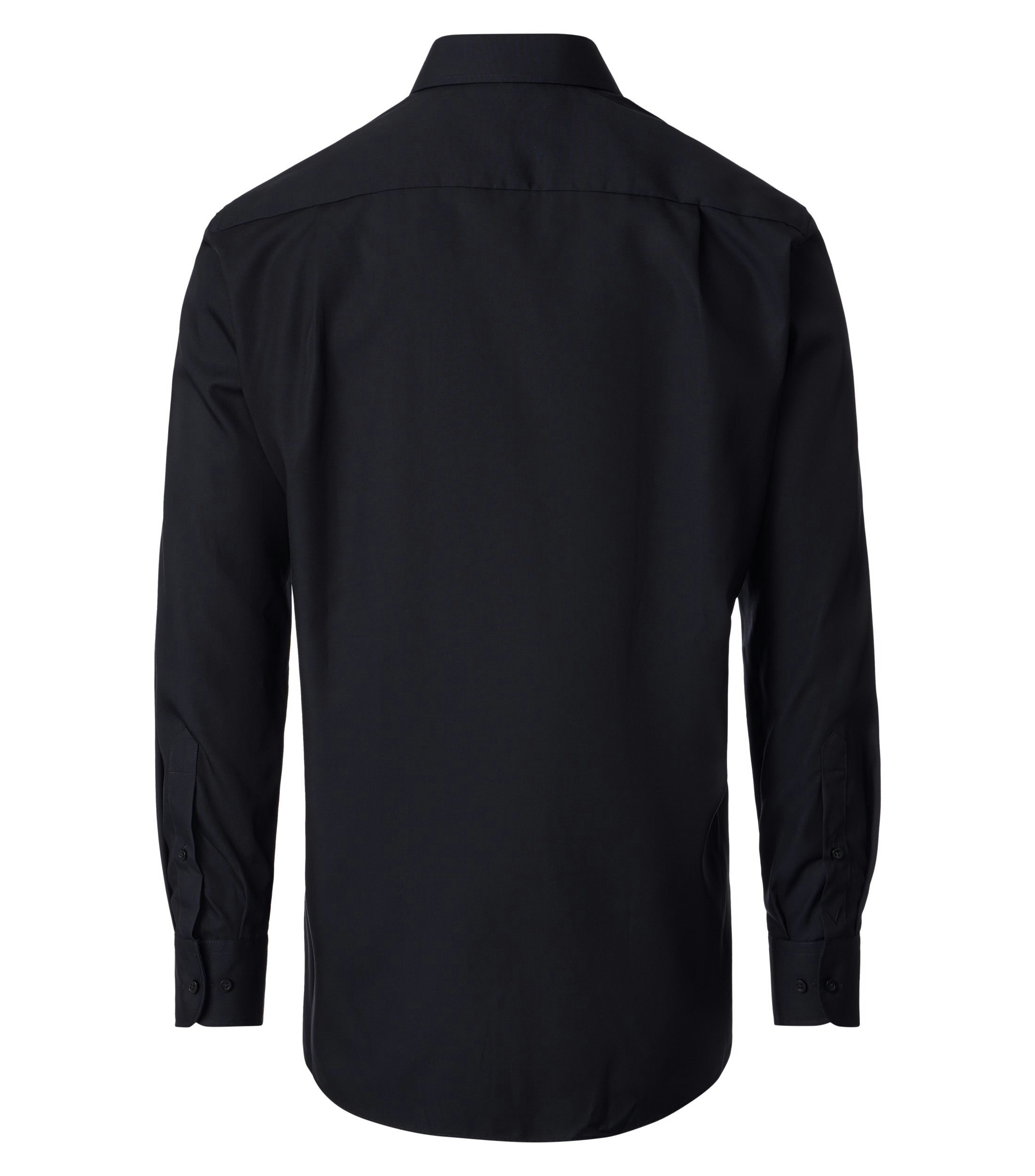 Ein Businesshemd im uni Muster in der Farbe Schwarz