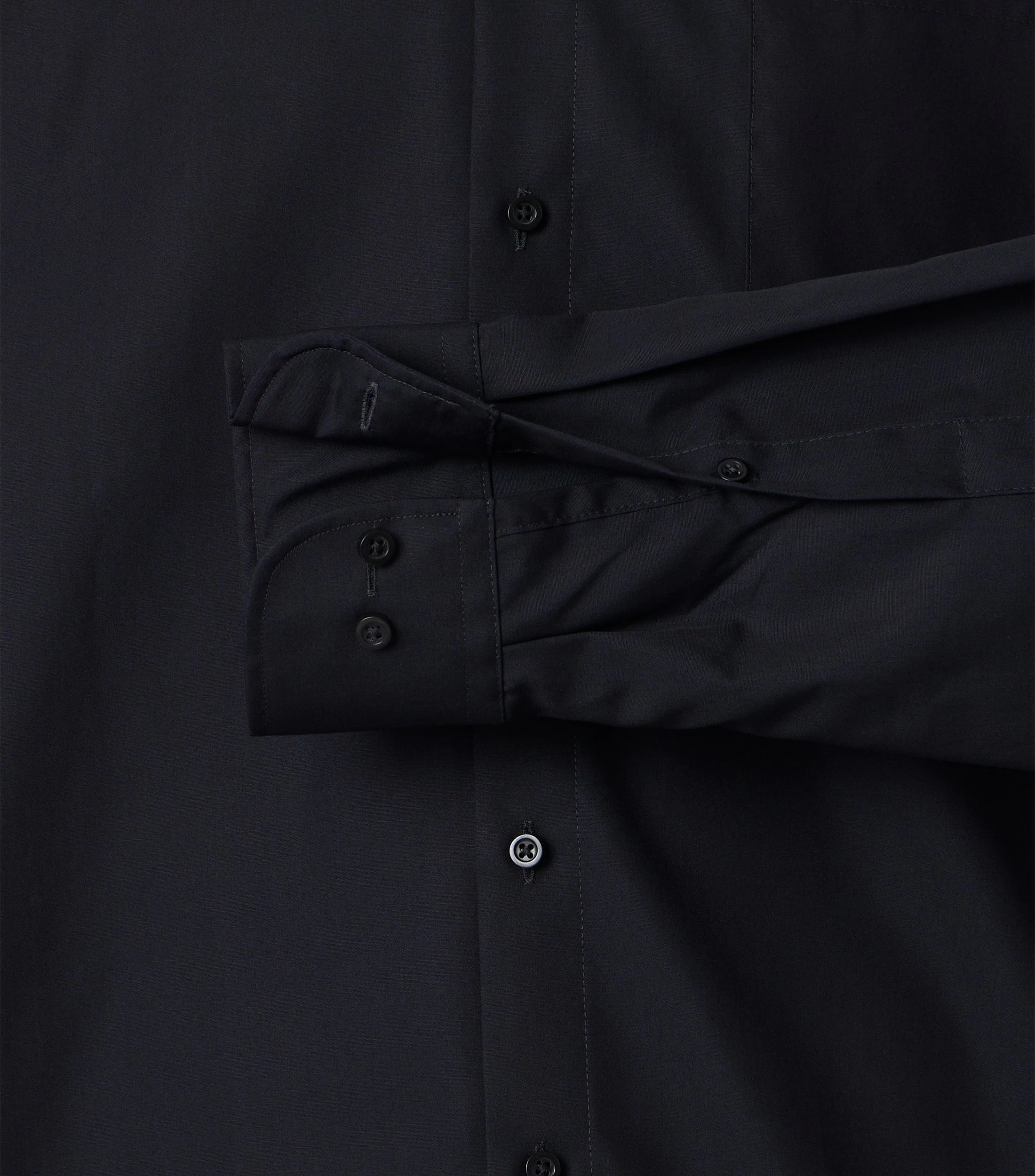 Businesshemd im unifarbenen Design in der Farbe Schwarz
