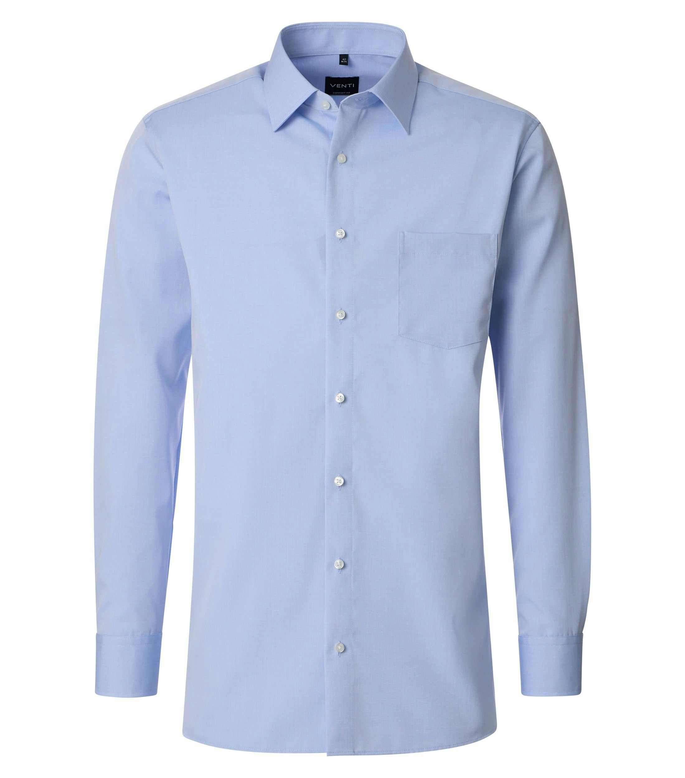 Ein Businesshemd im uni Muster in der Farbe Blau