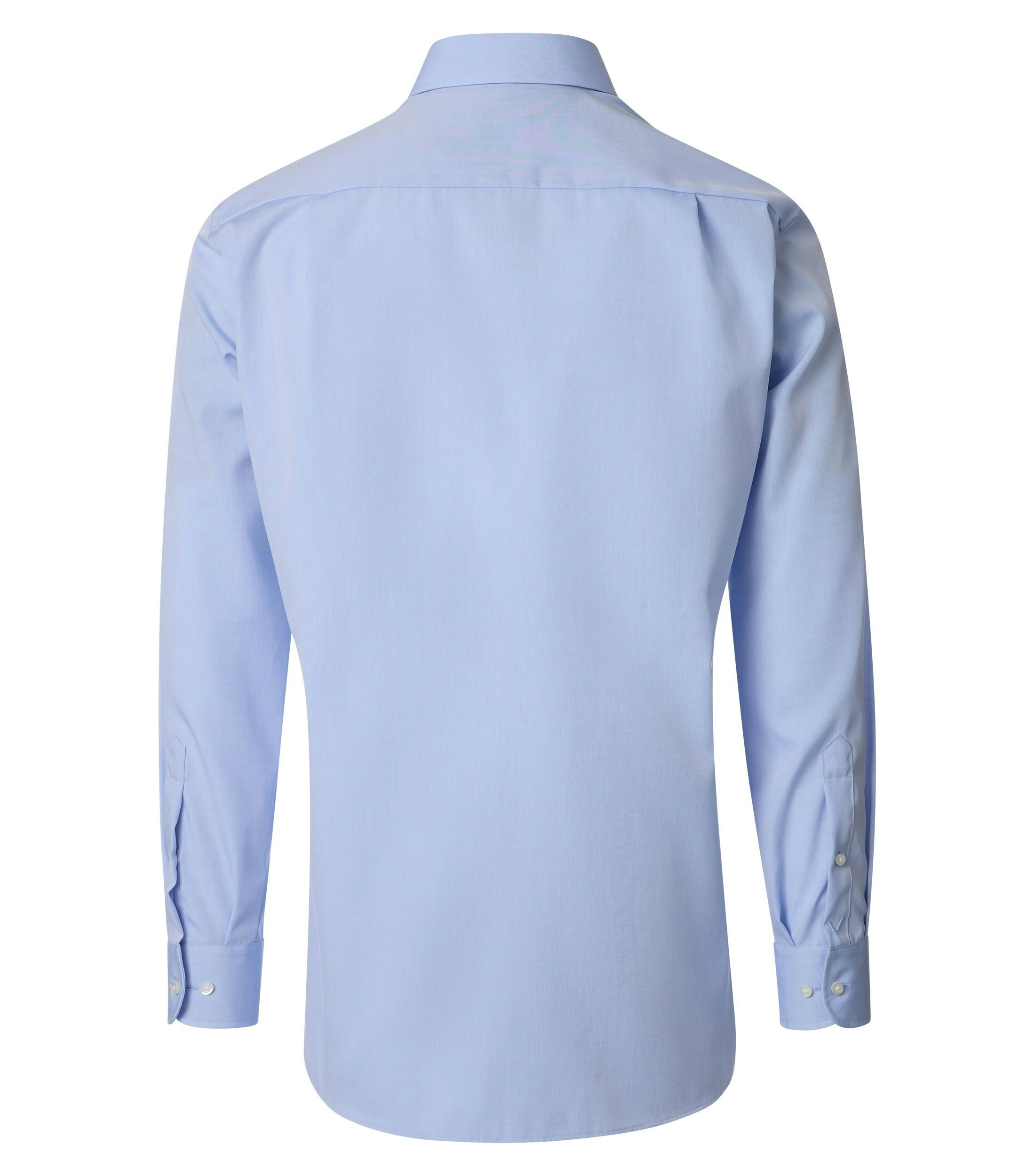 Ein Businesshemd im uni Muster in der Farbe Blau