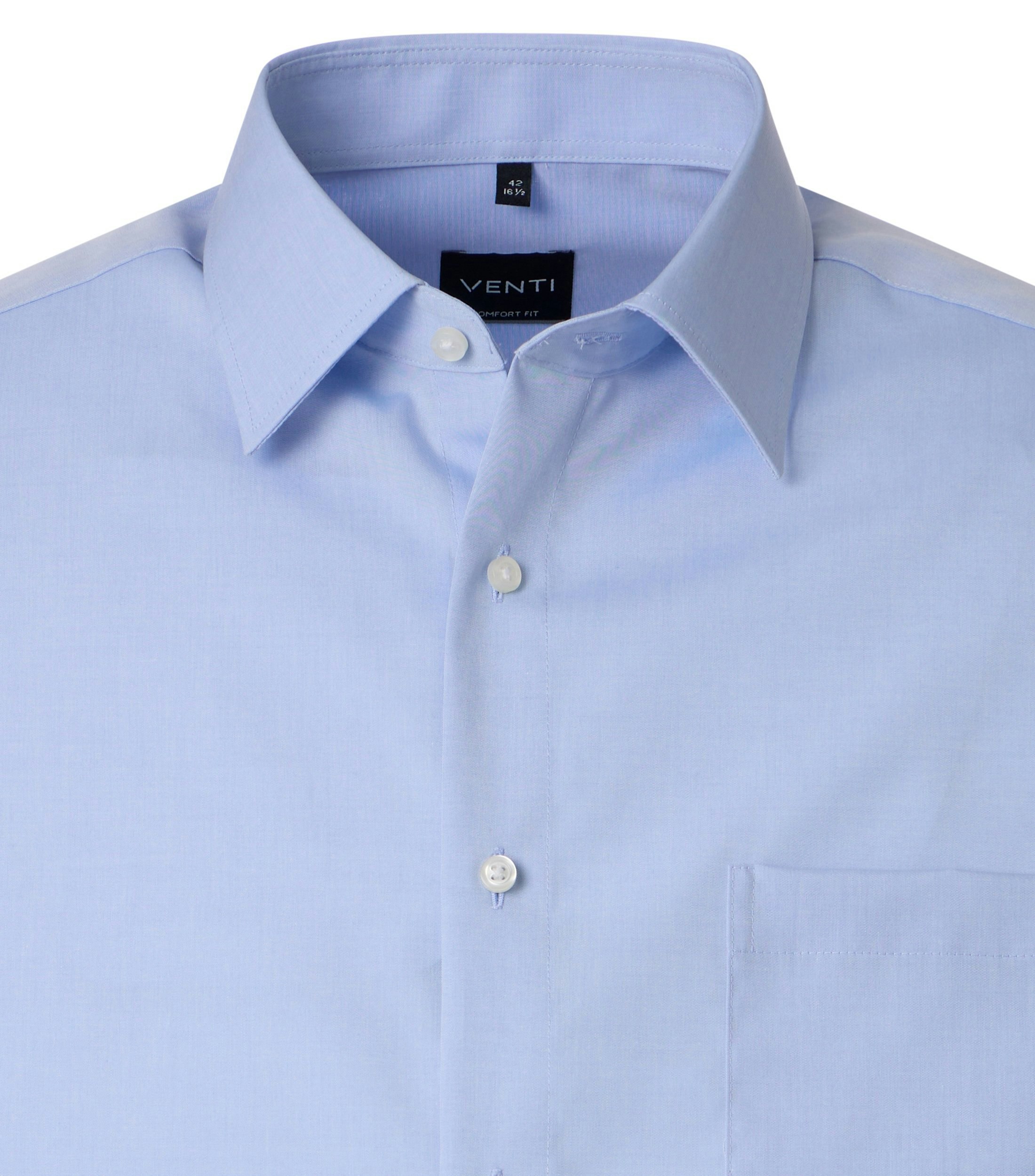 Ein Businesshemd im uni Muster in der Farbe Blau