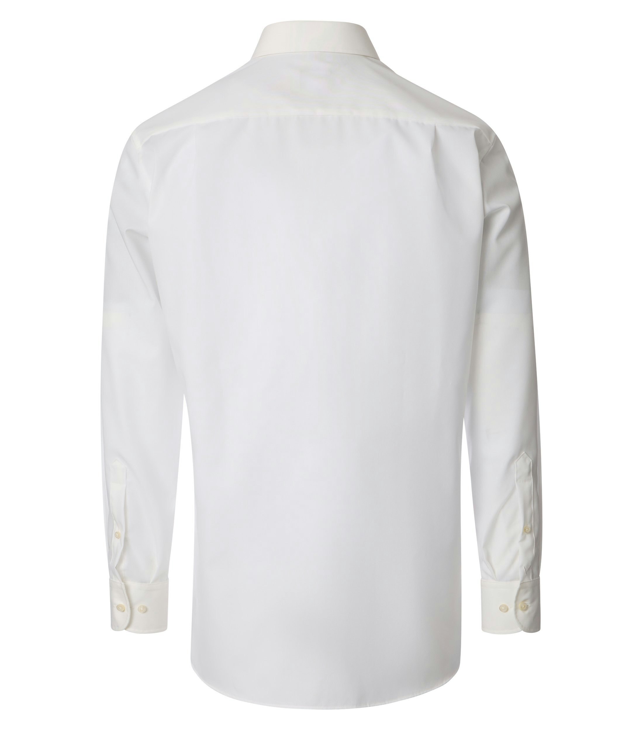 Ein Businesshemd im uni Muster in der Farbe Weißbeige