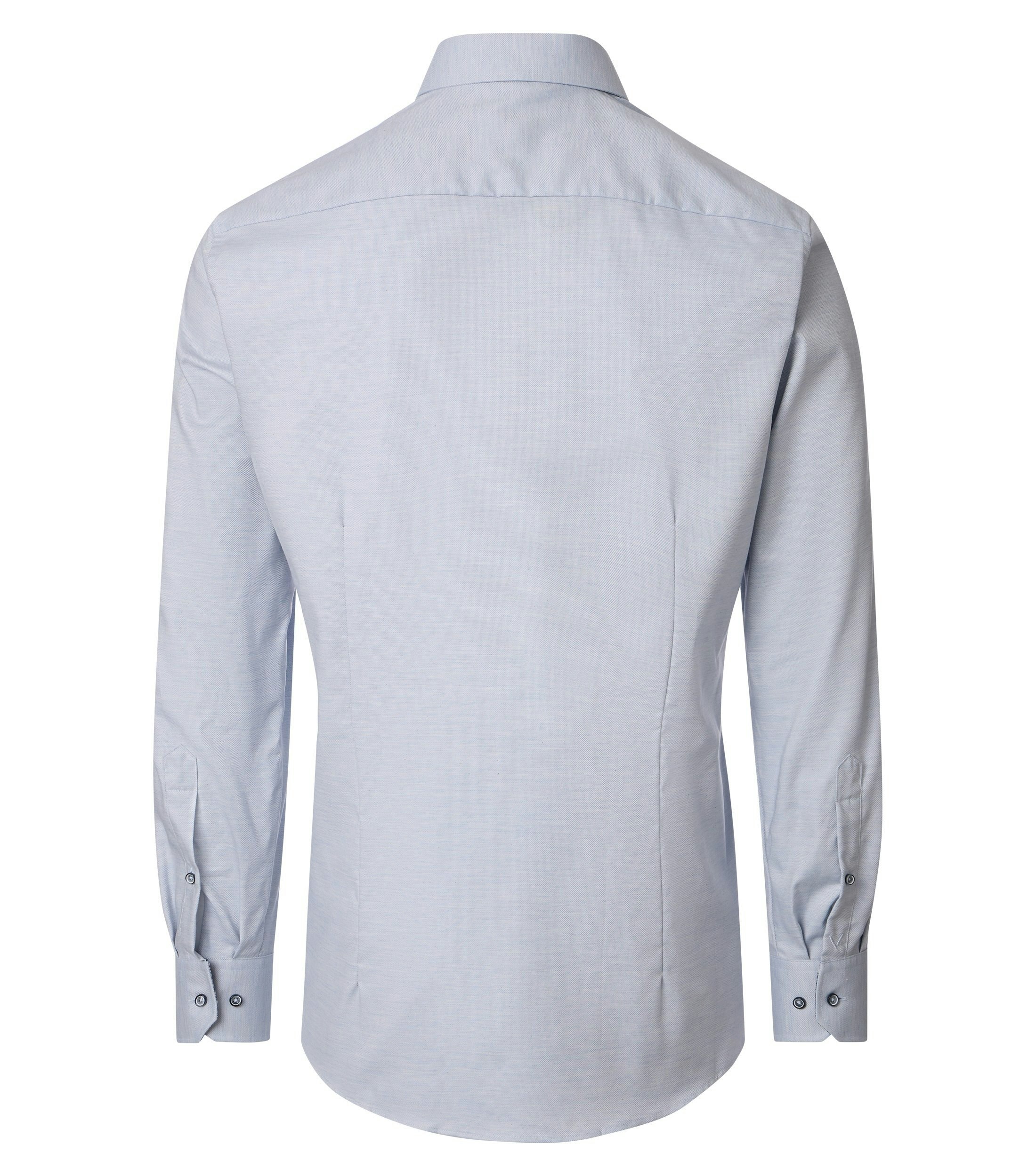 Ein Businesshemd im uni Muster in der Farbe Blau