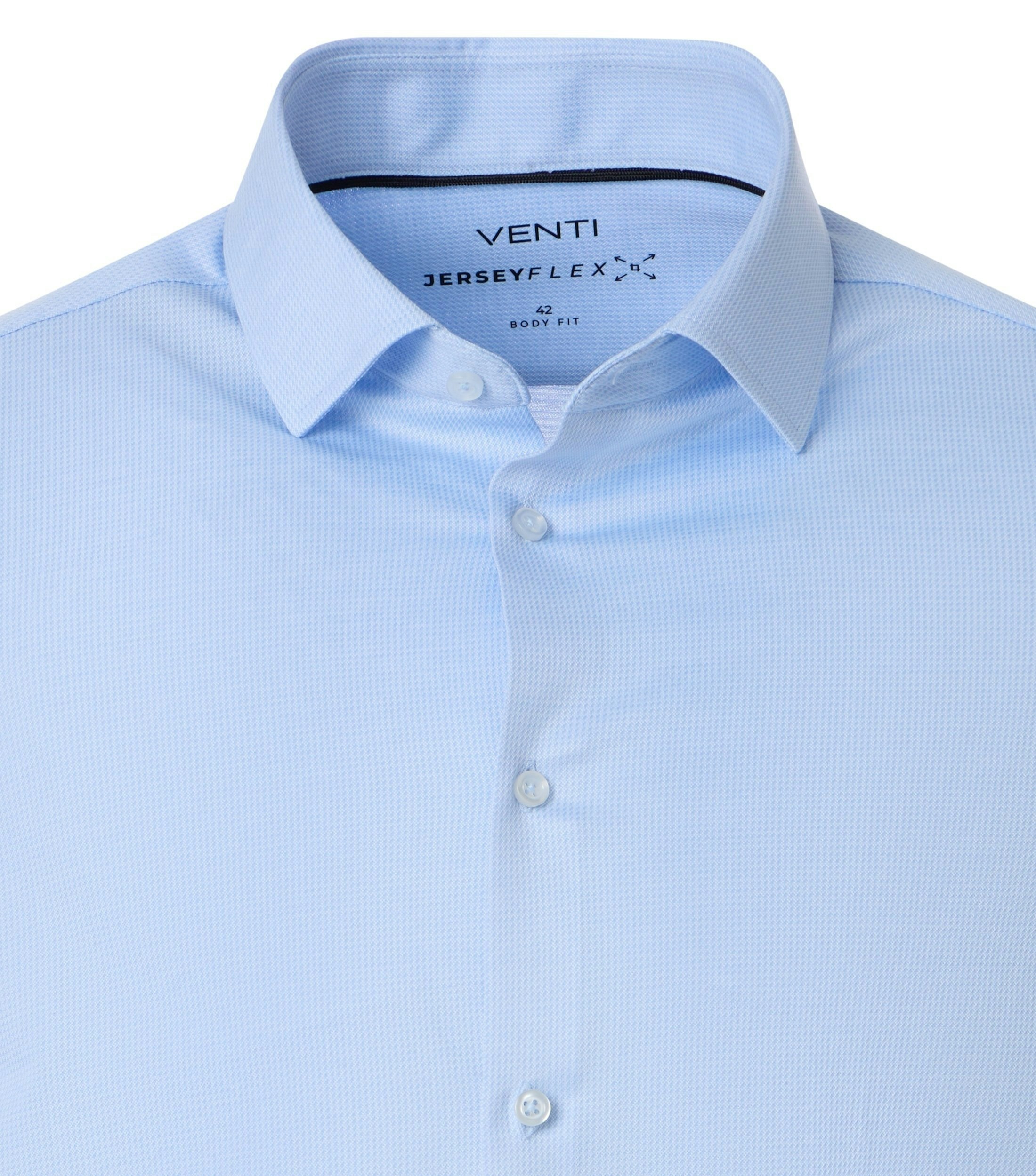 Ein Businesshemd im uni Muster in der Farbe blau