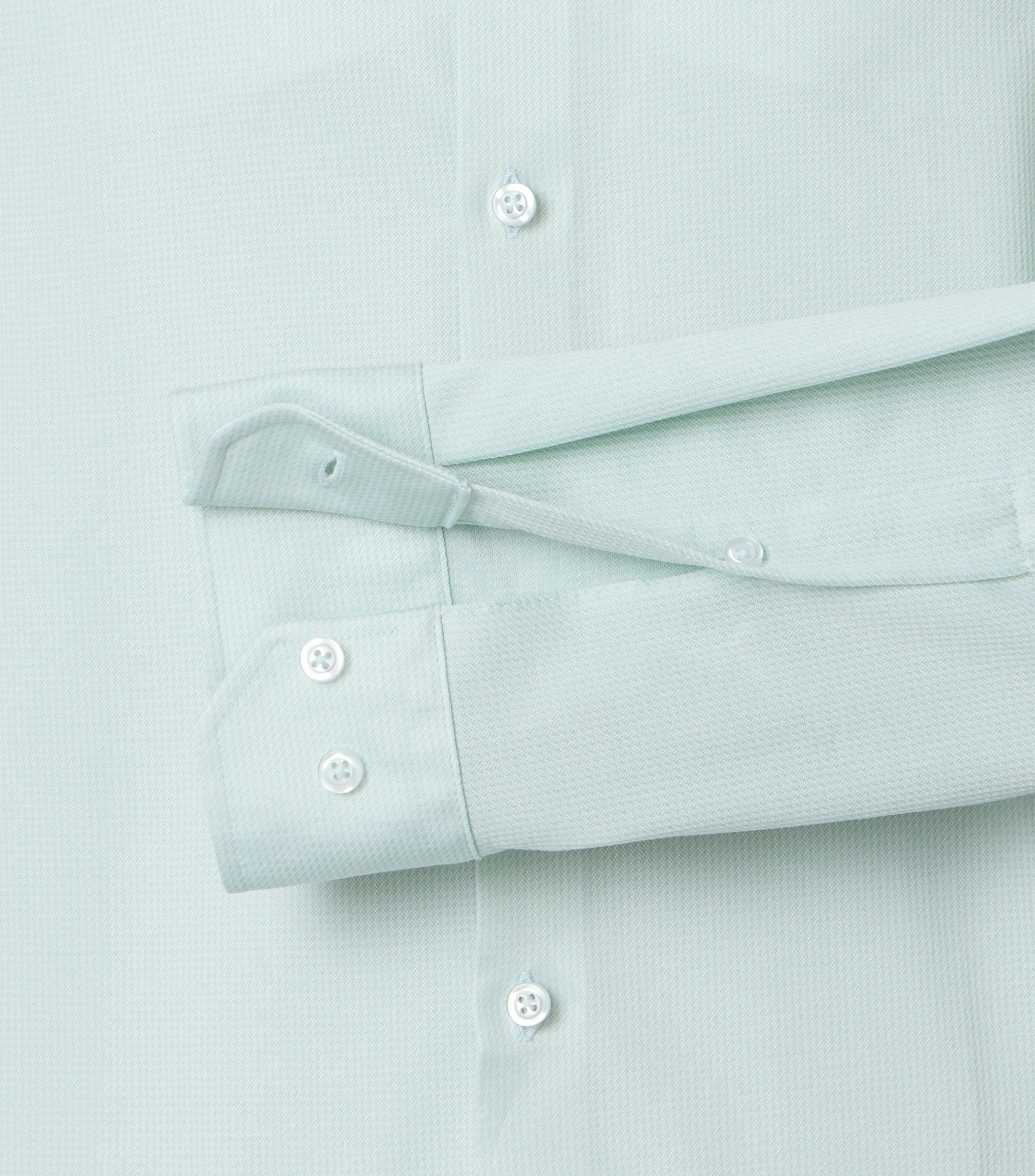 Ein Businesshemd im uni Muster in der Farbe Grün