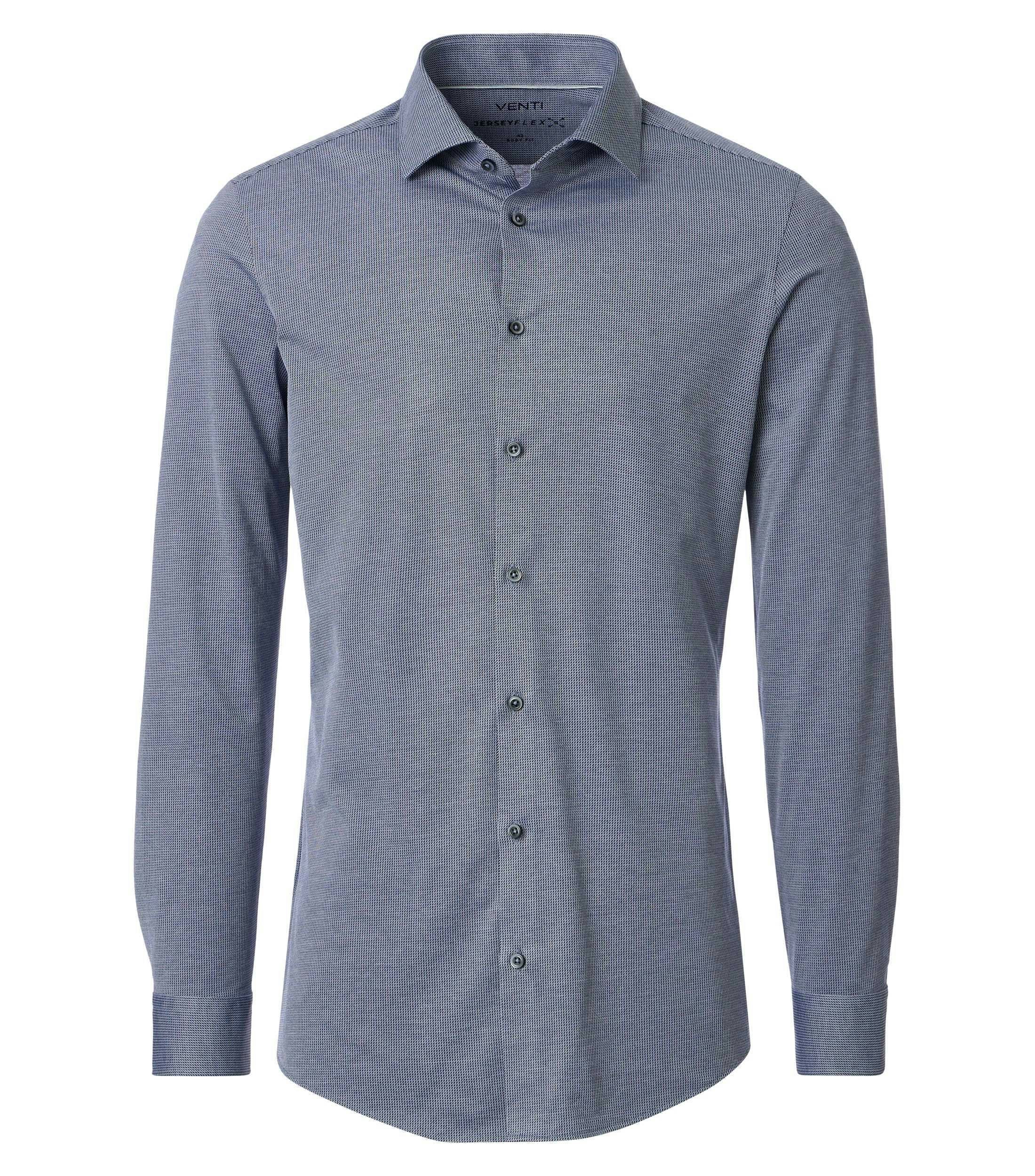 Ein Businesshemd im uni Muster in der Farbe blau