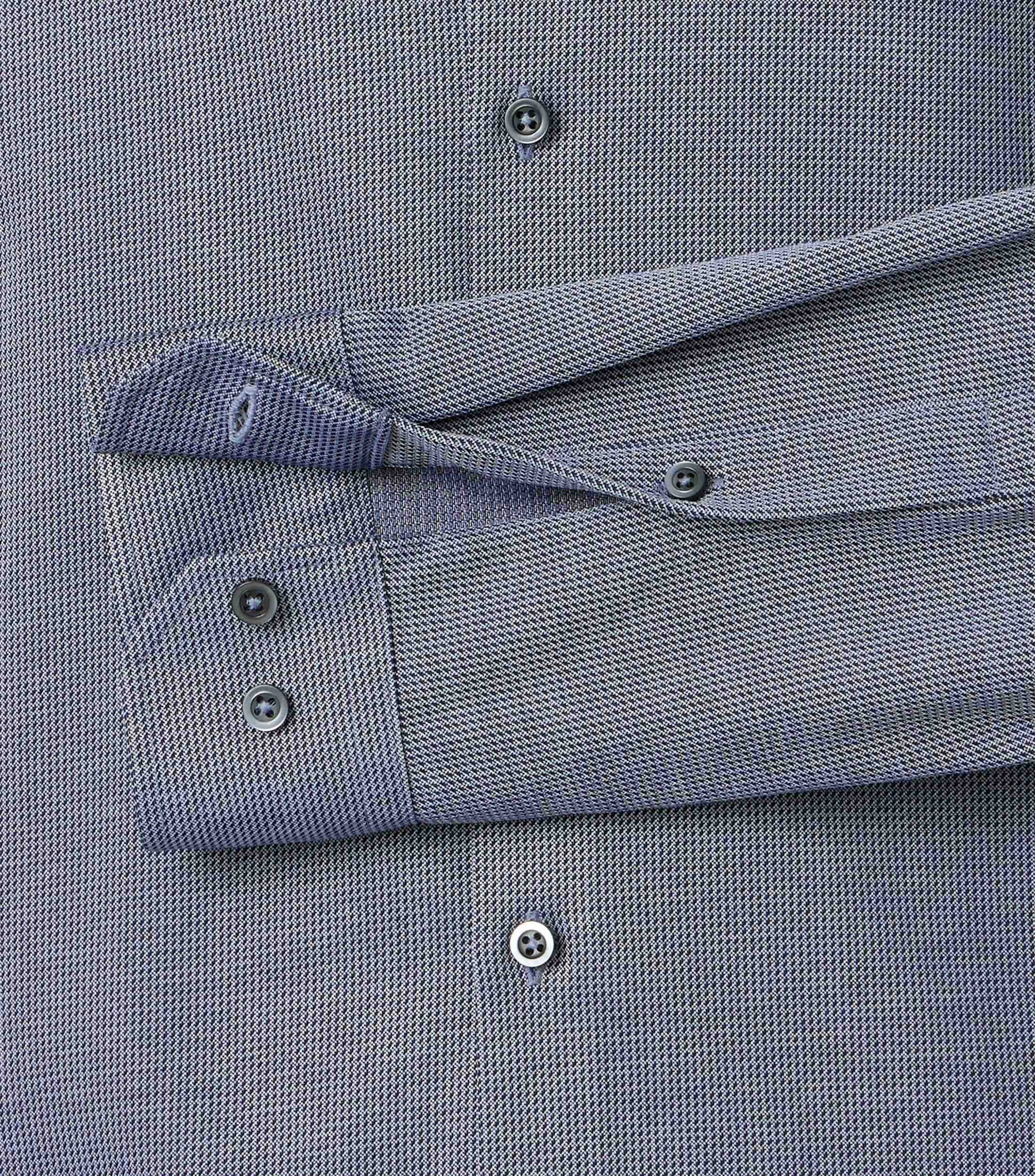 Businesshemd im unifarbenen Design in der Farbe graues Mittelblau