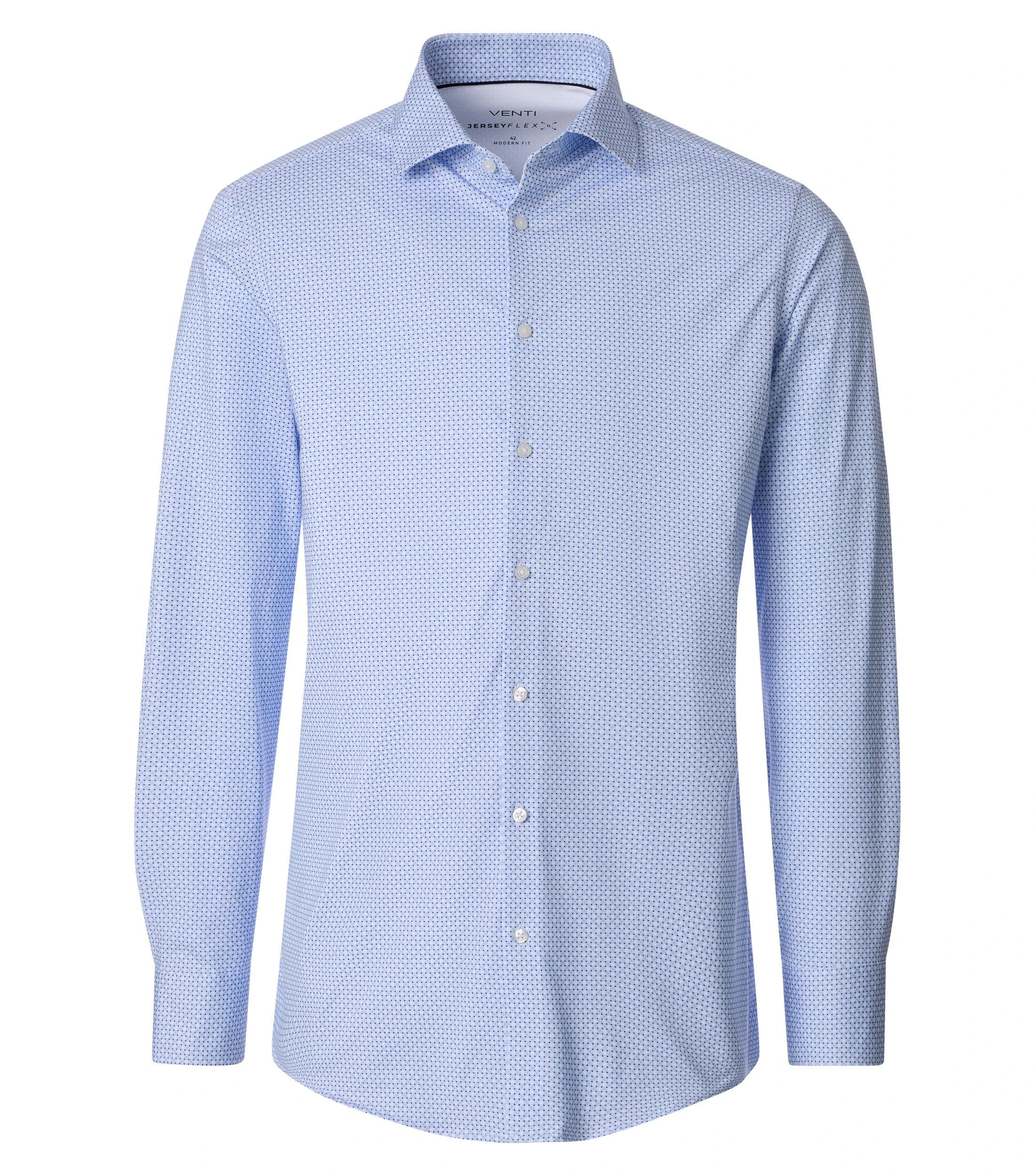 Businesshemd im Print-Muster in der Farbe Blau