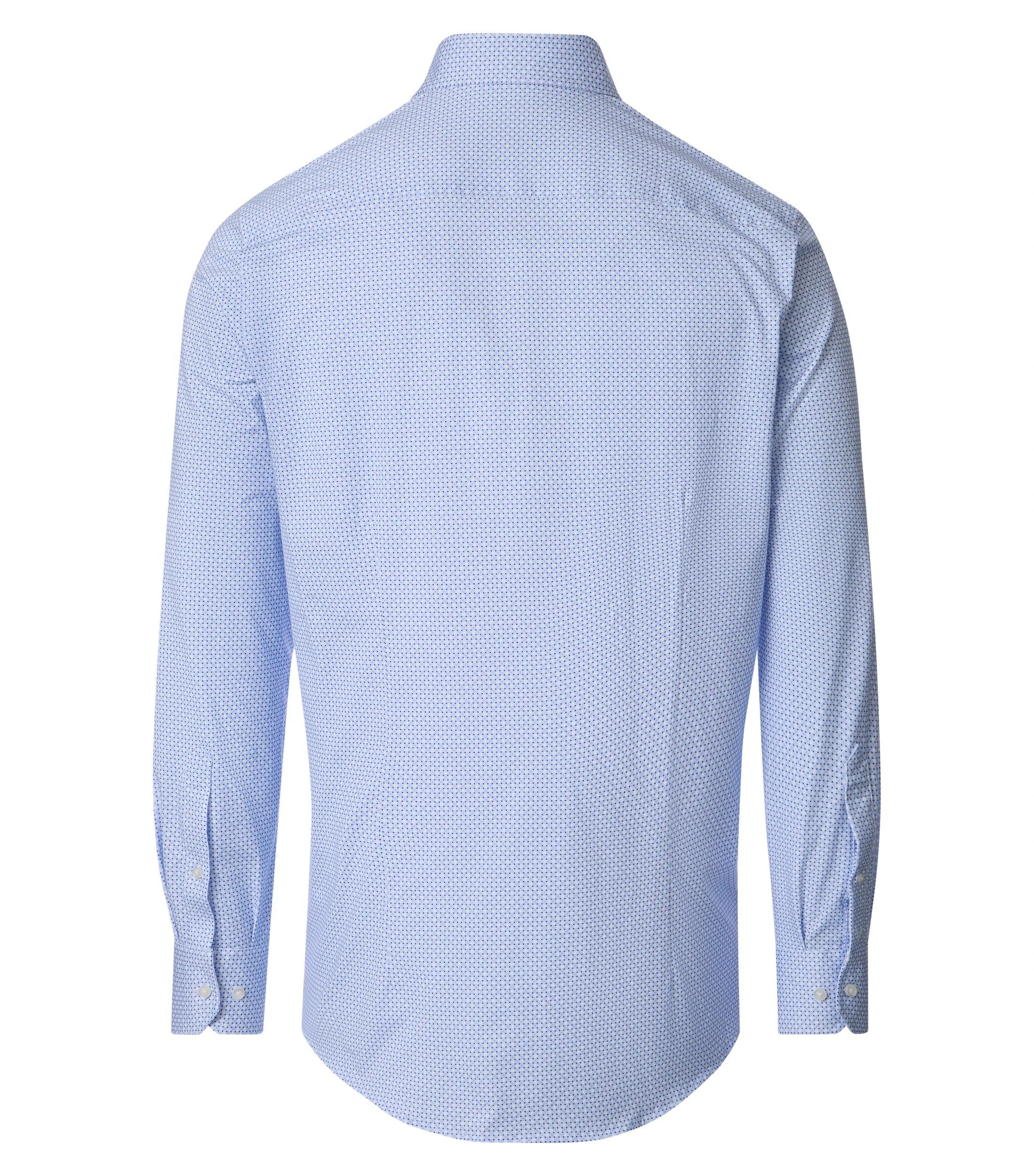 Businesshemd im Print-Muster in der Farbe Blau