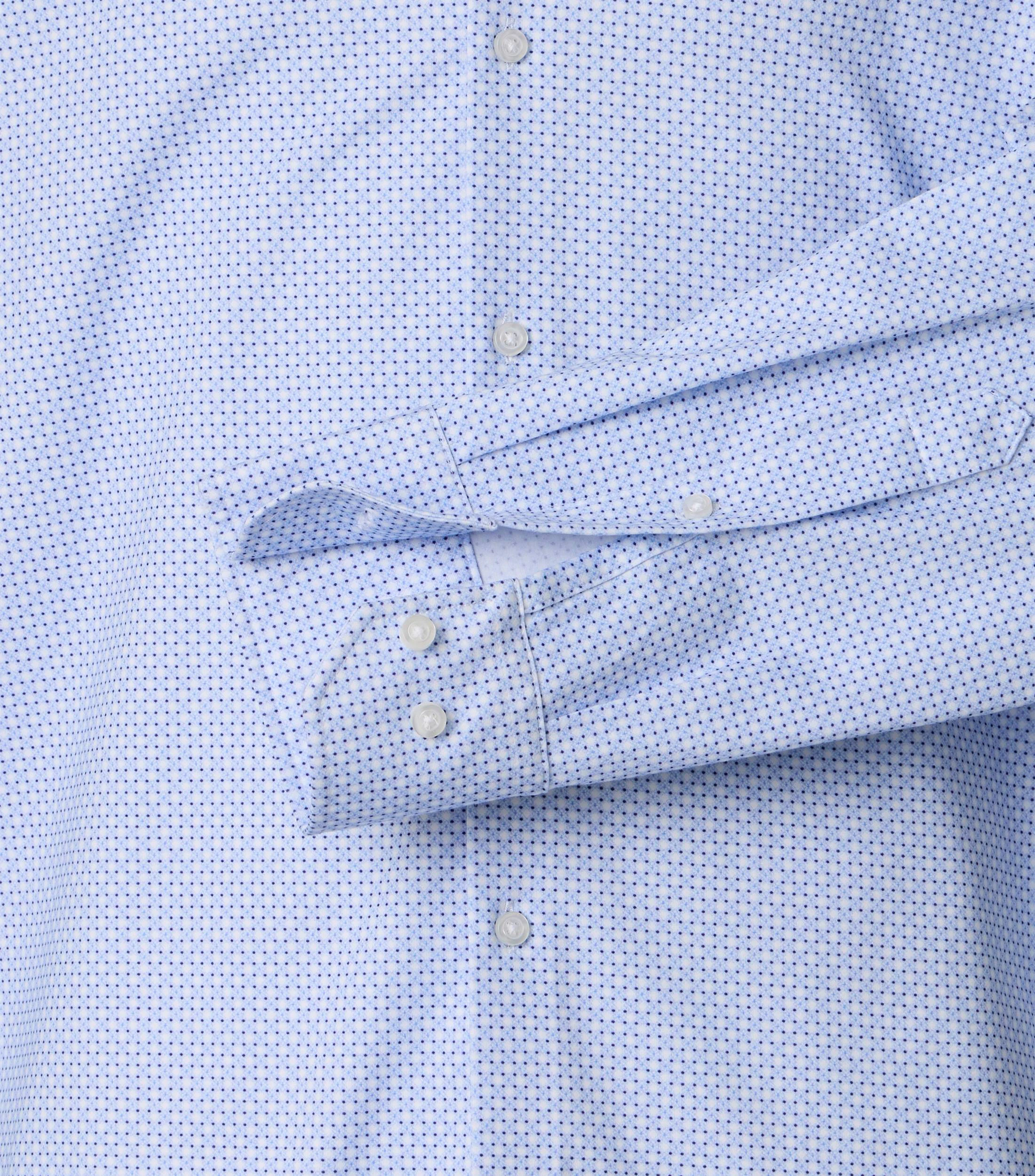 Businesshemd im Print-Muster in der Farbe Blau