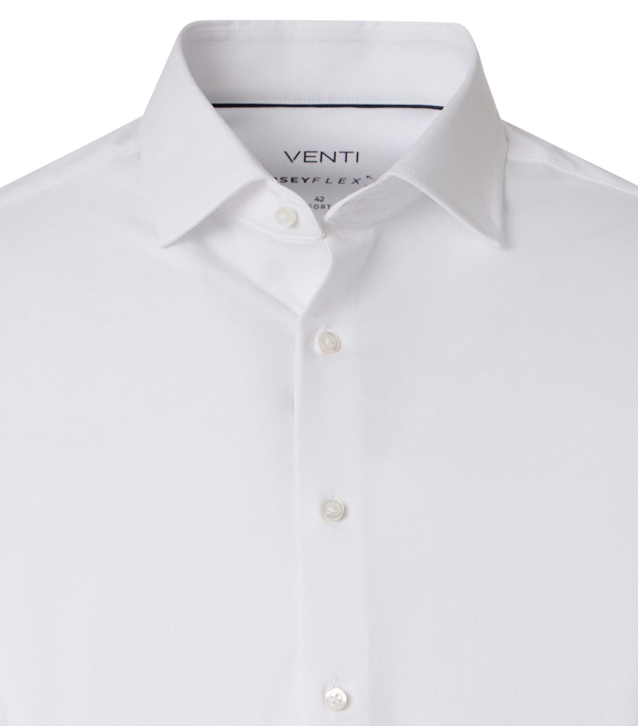 Ein Businesshemd im Print Muster in der Farbe Weiß