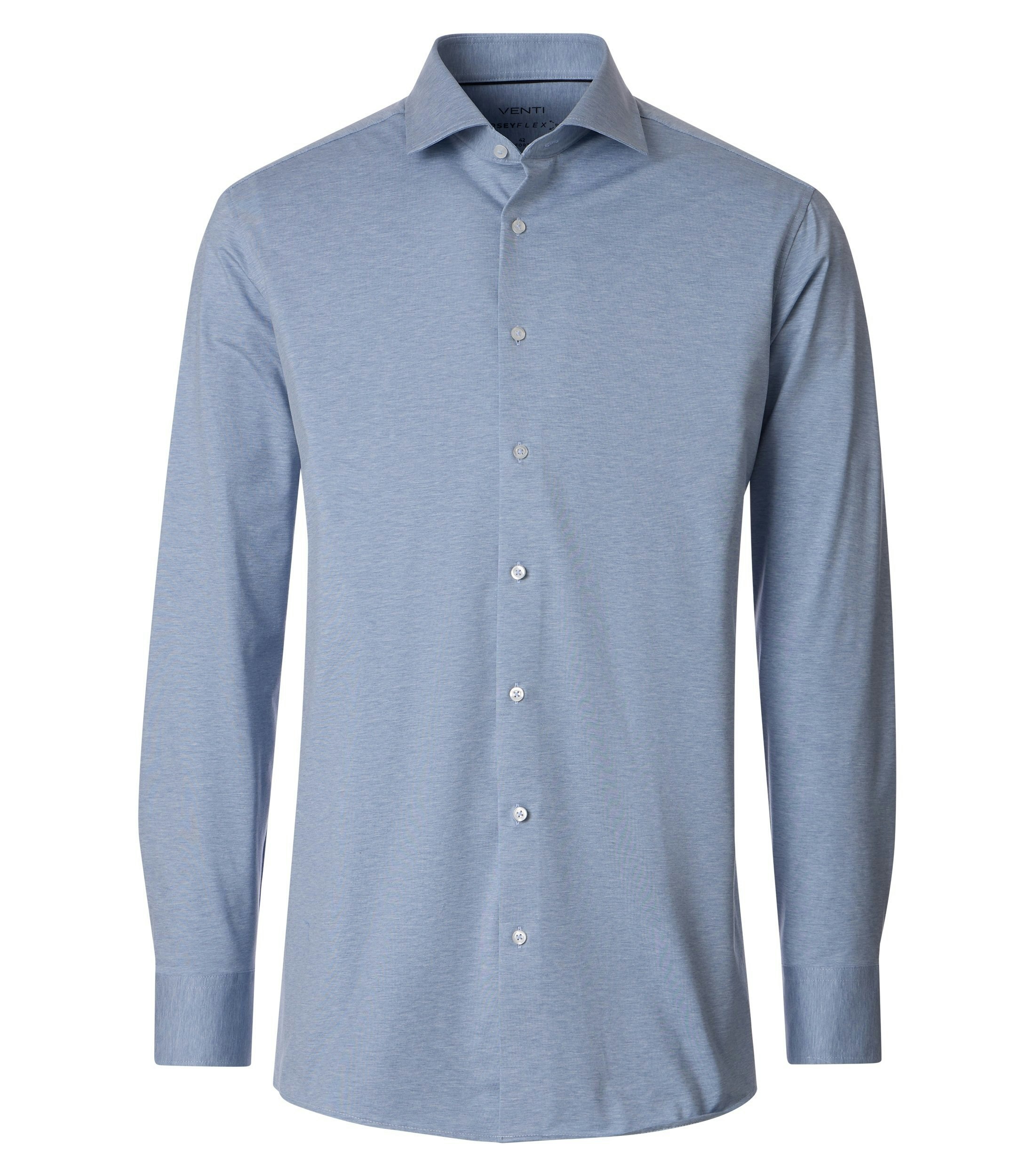 Ein Businesshemd im Print Muster in der Farbe blau