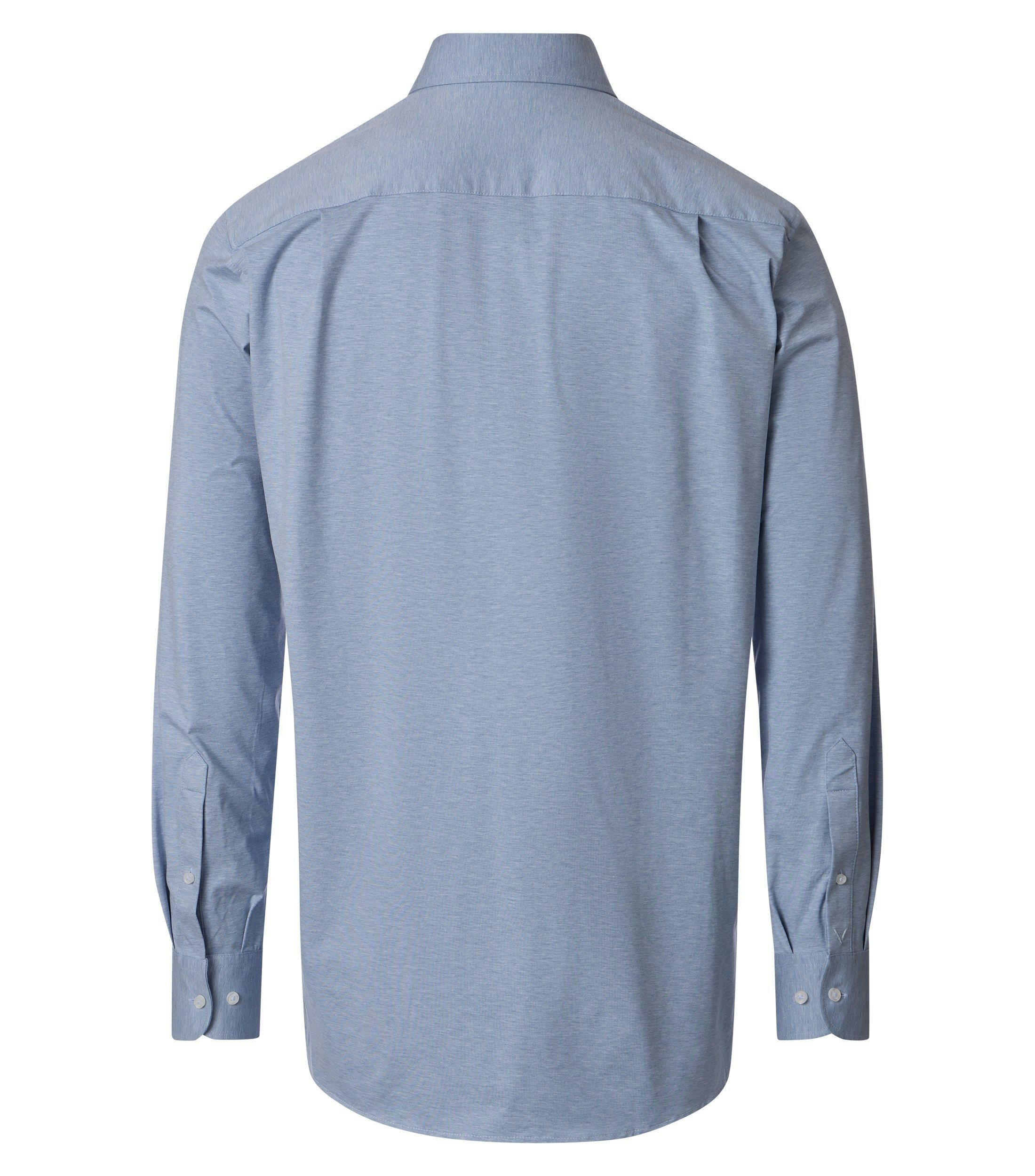 Ein Businesshemd im Print Muster in der Farbe blau