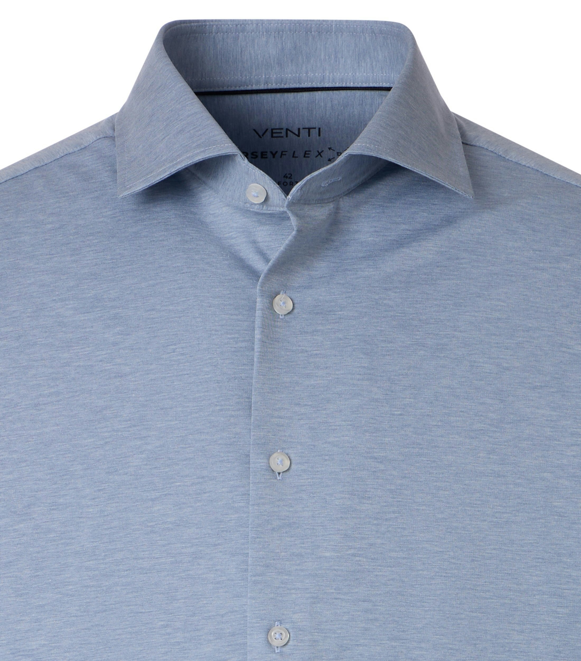 Ein Businesshemd im Print Muster in der Farbe blau