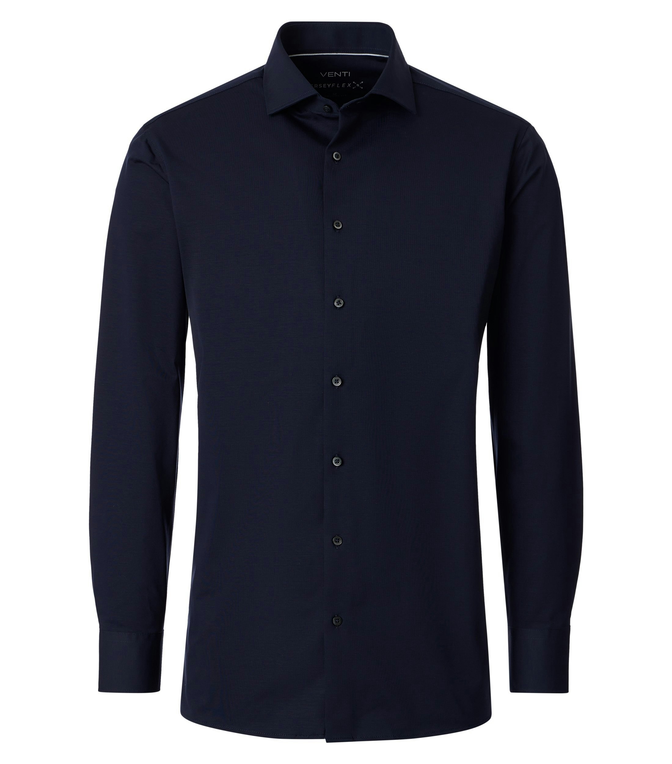 Ein Businesshemd im Print Muster in der Farbe blau